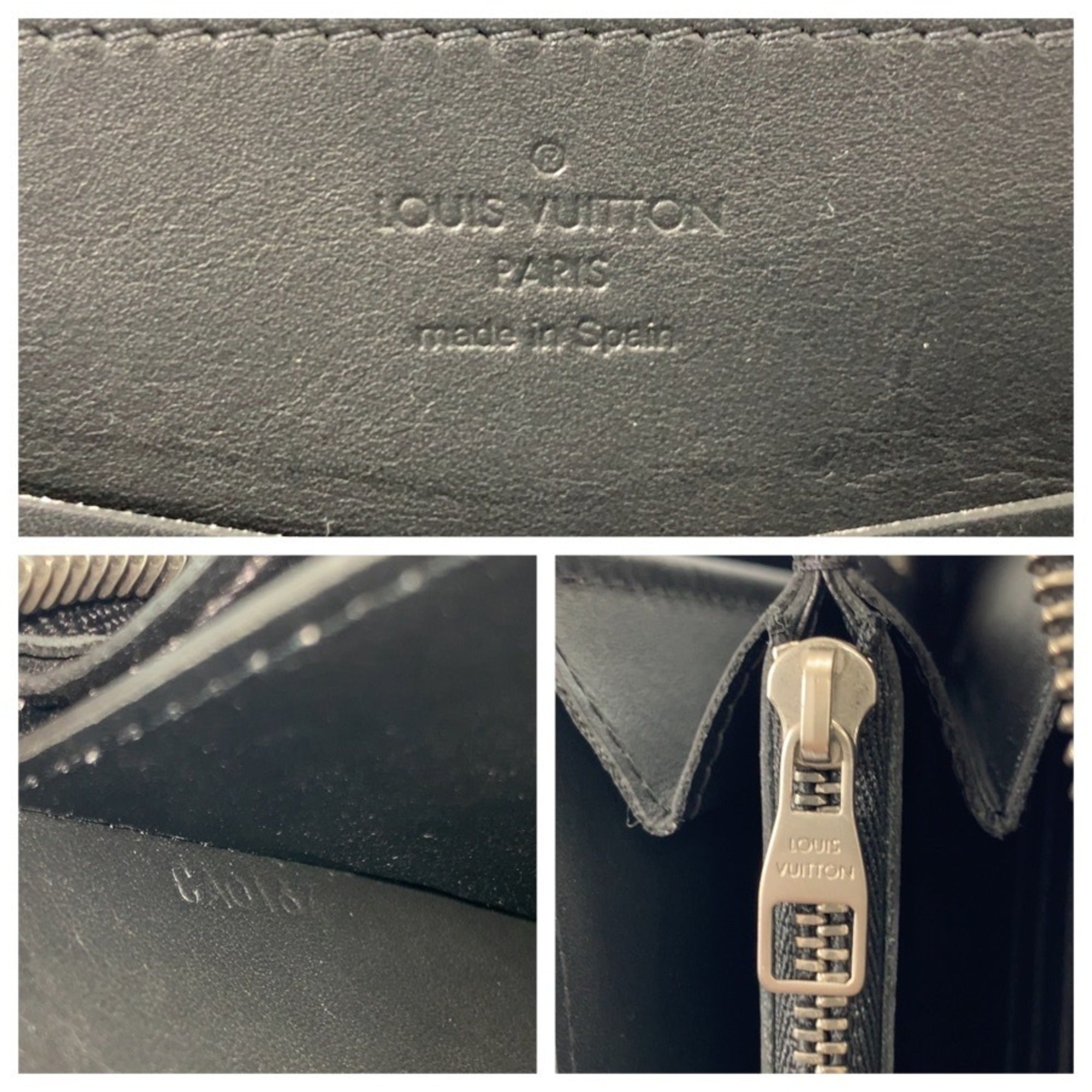 Louis Vuitton Black Onyx Damier Infini Long Wallet (Bi-Fold) (Pre-Owned)
