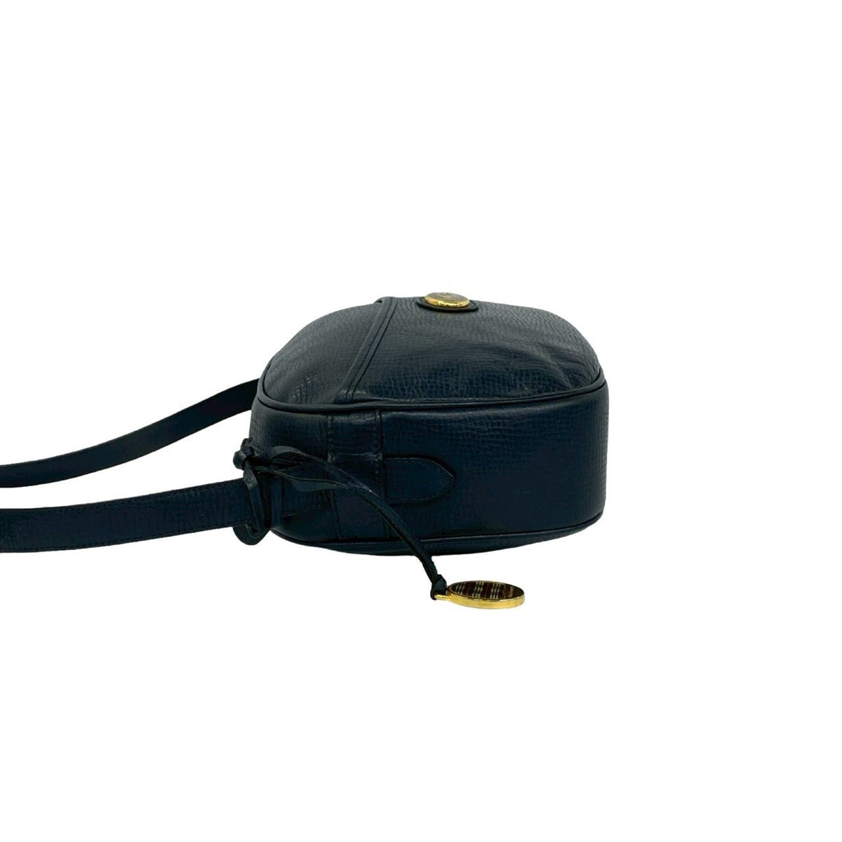Burberry Navy Leather Shoulder Bag (Pre-Owned)
