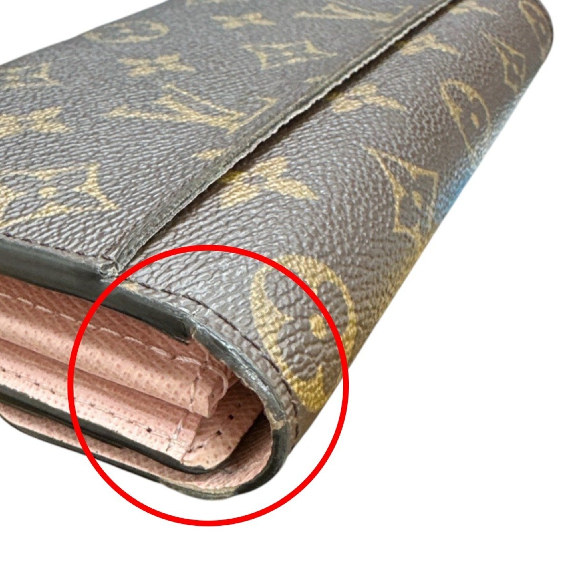 Louis Vuitton Rose Ballerine Monogram Long Wallet (Bi-Fold) (Pre-Owned)