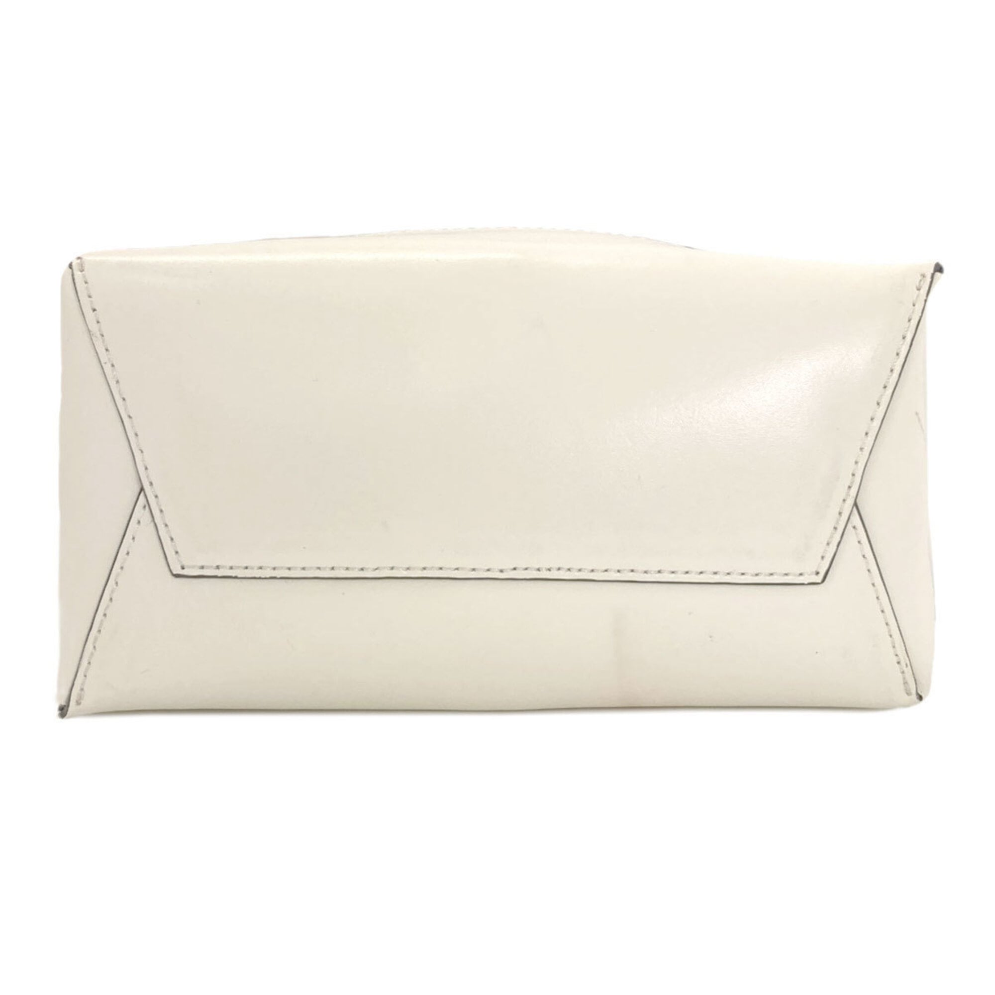 Marni Gray White Felt Leather Handbag (Pre-Owned)