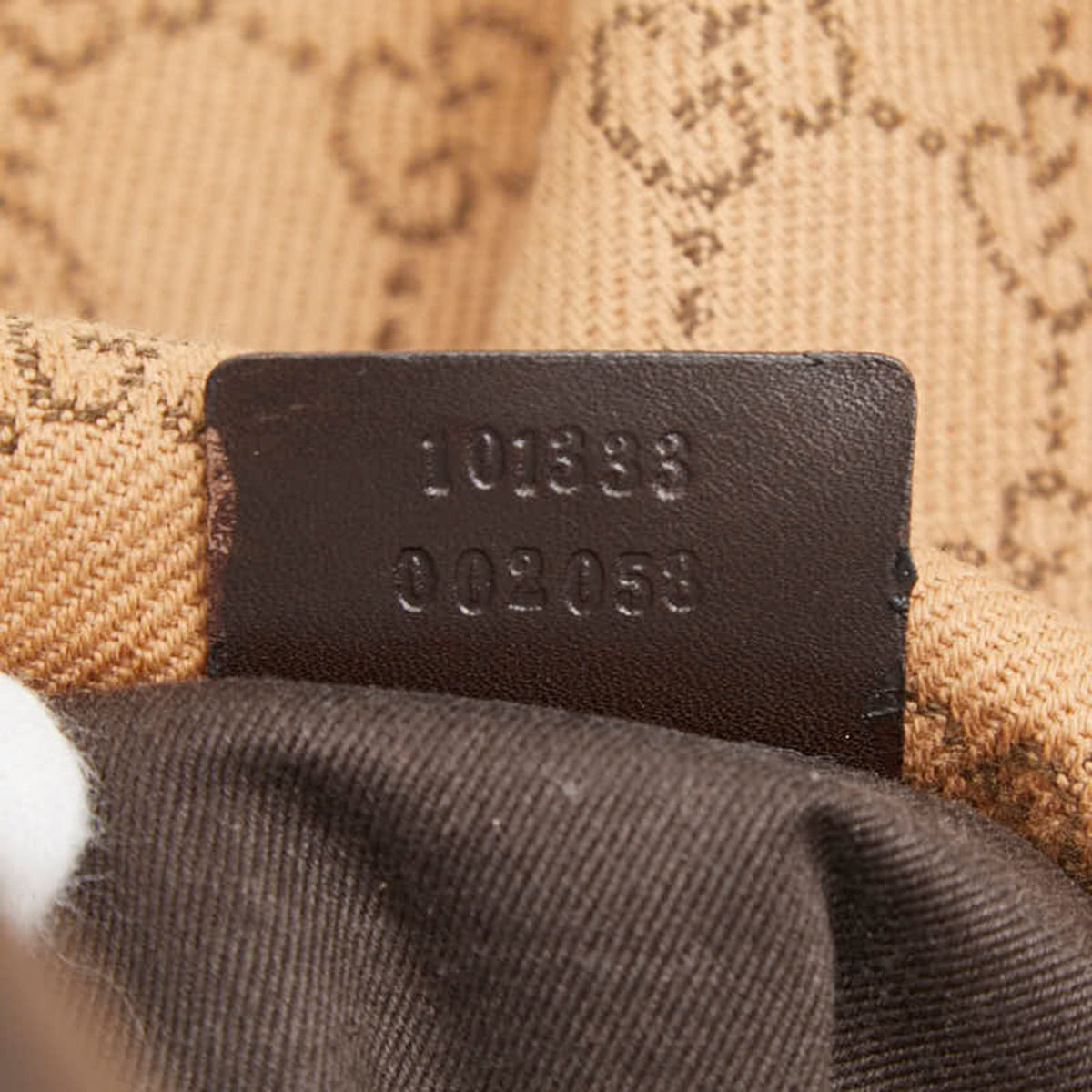 Gucci Brown Canvas Leather Handbag (Pre-Owned)