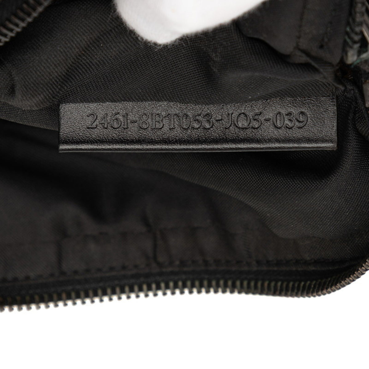 Fendi Black Canvas Leather Shoulder Bag (Pre-Owned)