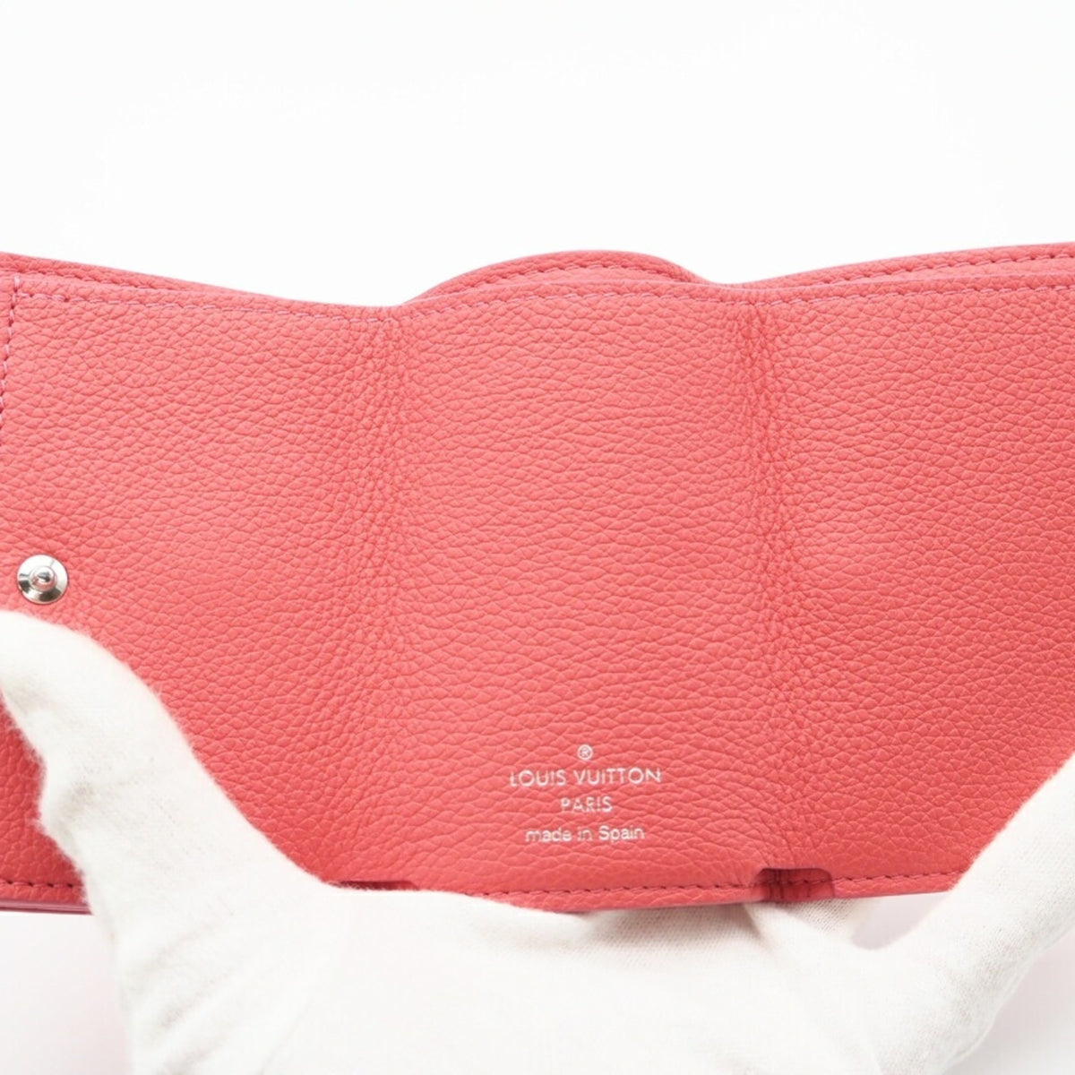 Louis Vuitton Pink Leather Wallet (Tri-Fold) (Pre-Owned)