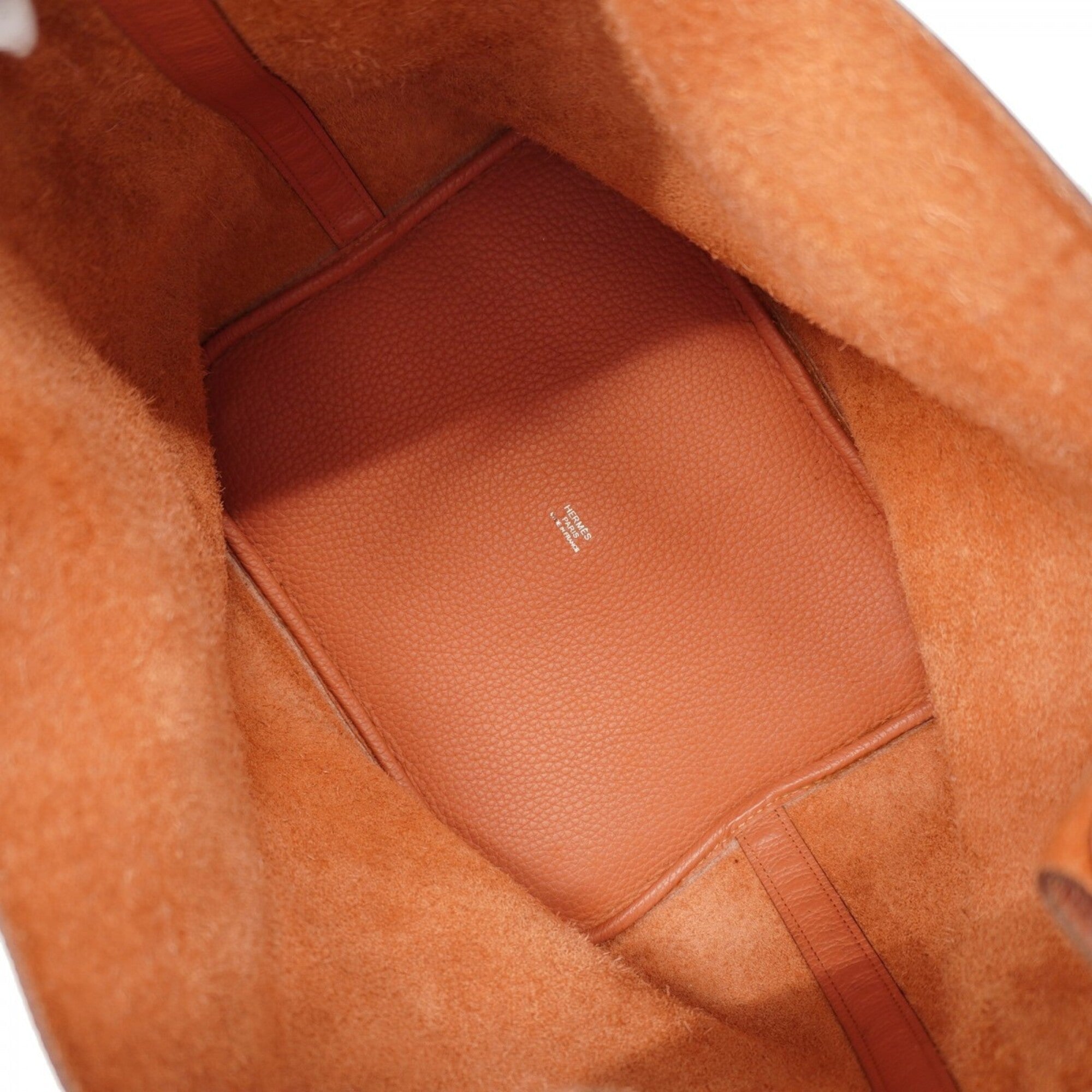 Hermes Crevette Taurillon Clemence Leather Handbag (Pre-Owned)