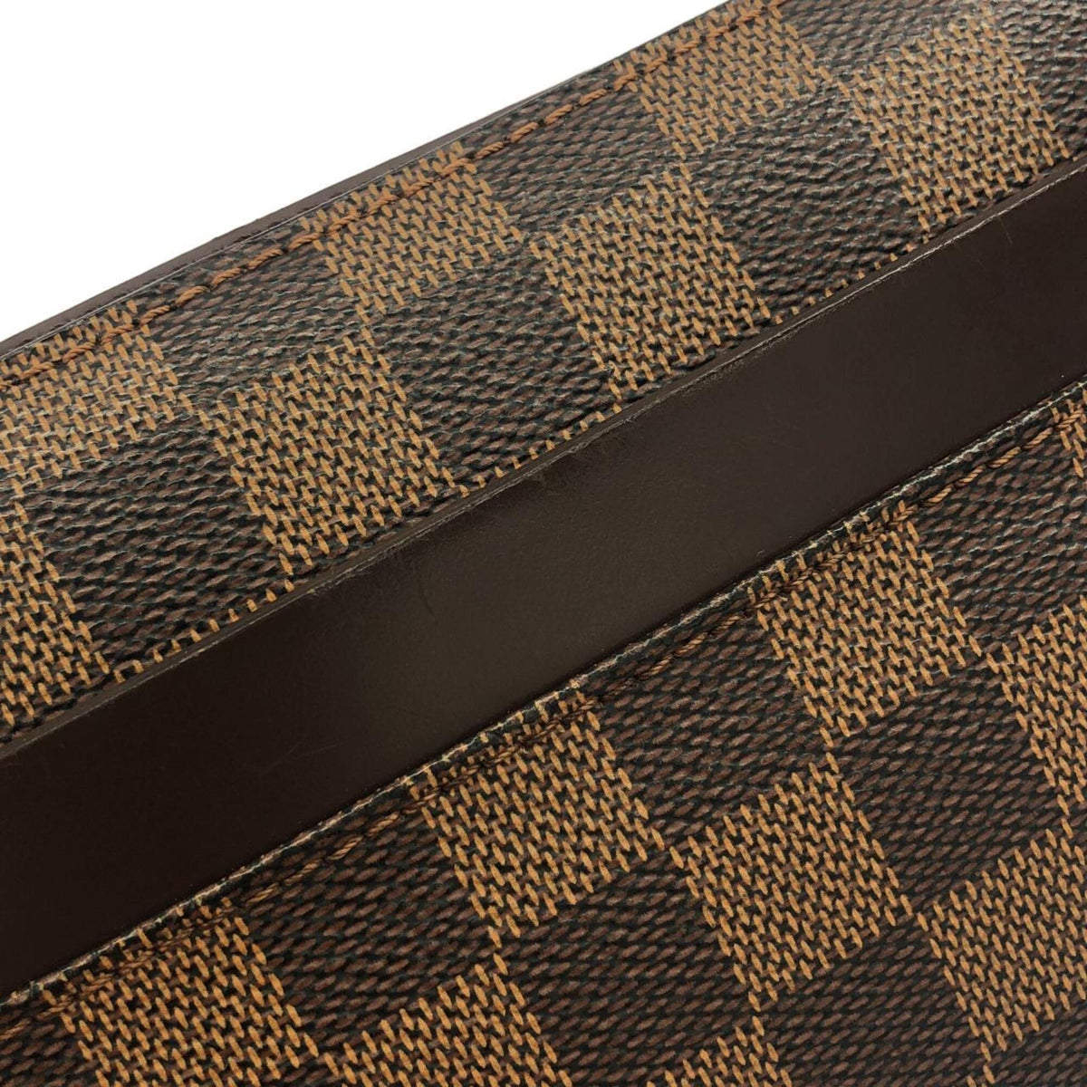 Louis Vuitton Ebene Coated Canvas Clutch Bag (Pre-Owned)
