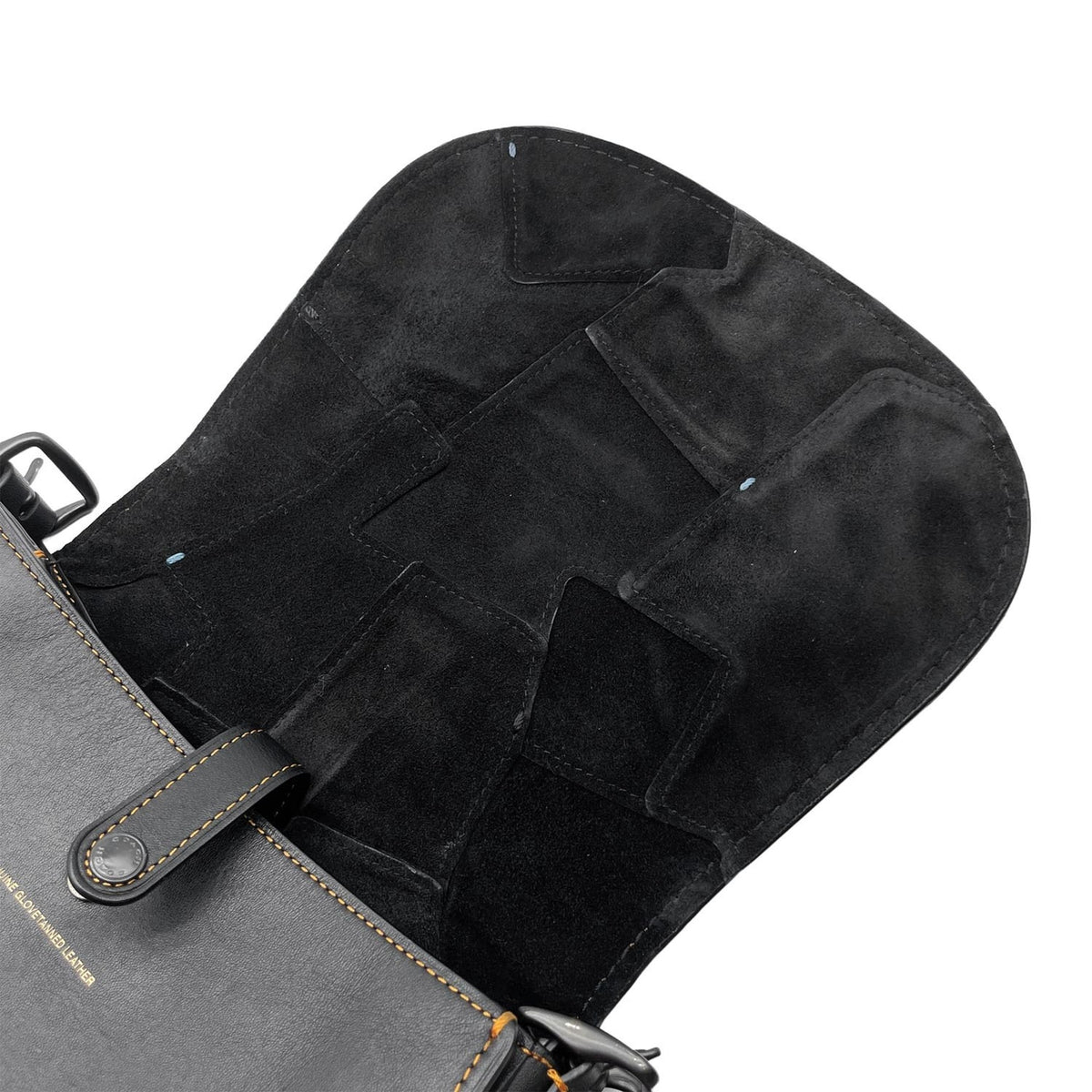 Coach Black Blue Brown Leather Shoulder Bag (Pre-Owned)