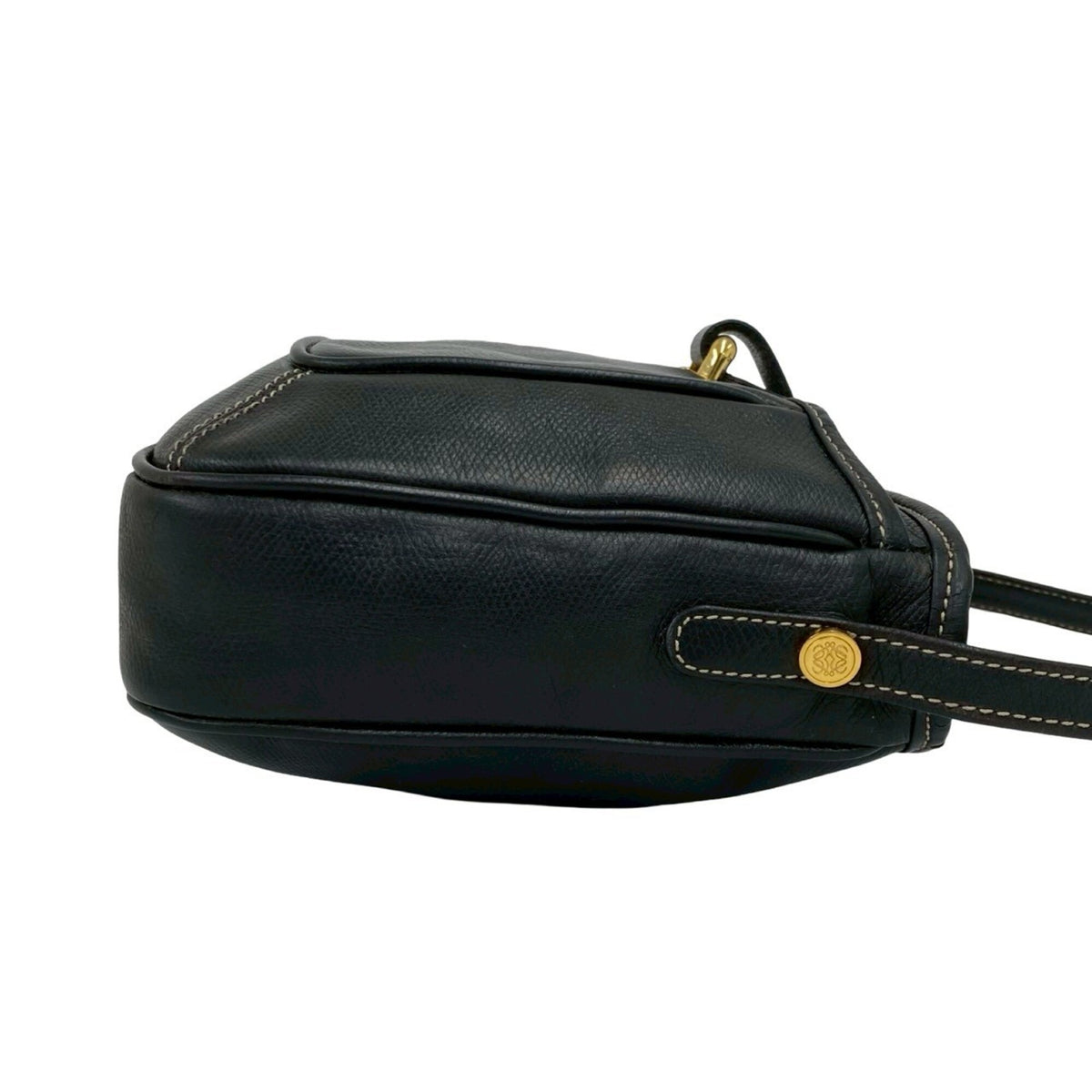 Loewe Black Leather Pochette Shoulder Bag (Pre-Owned)