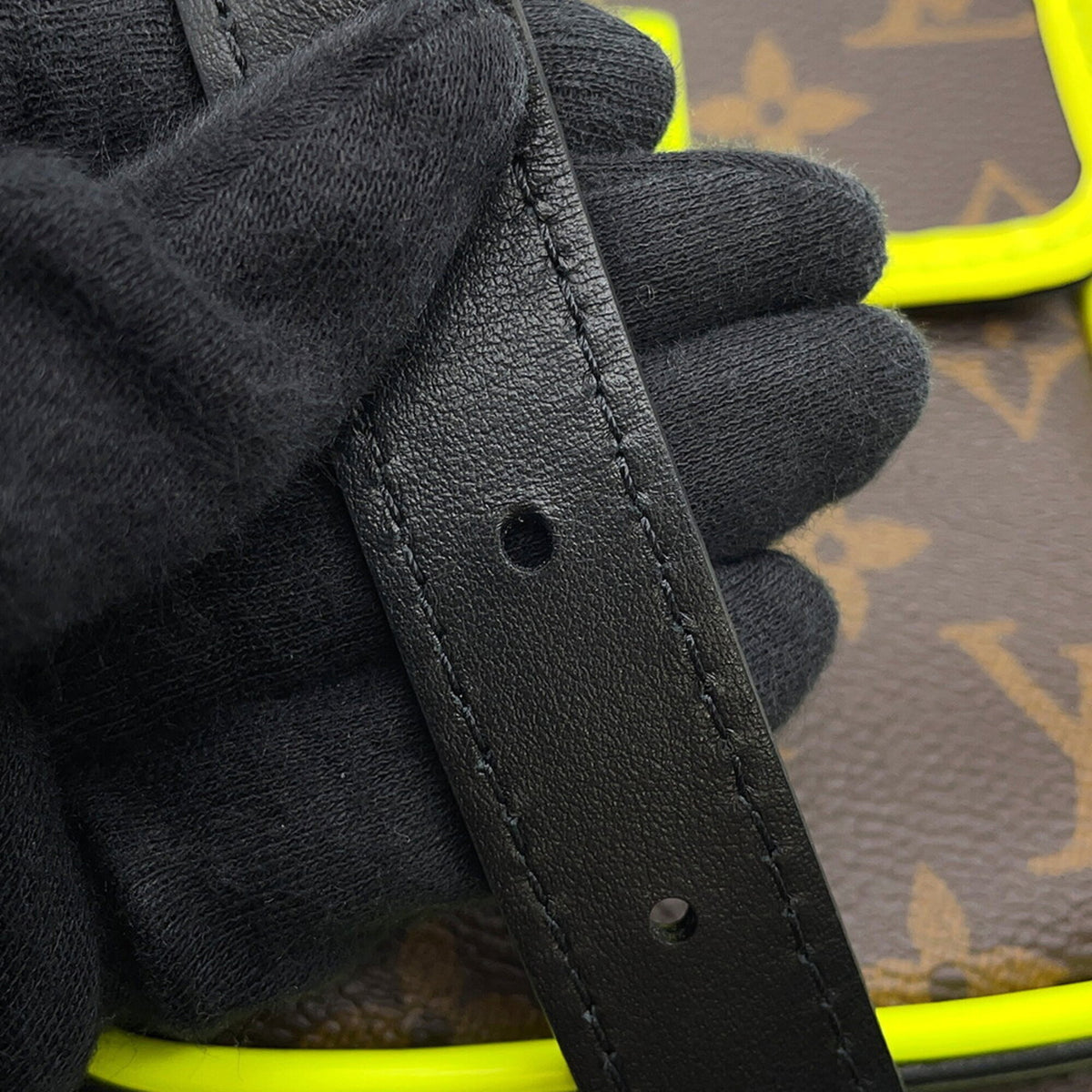 Louis Vuitton Brown Noir Yellow Monogram Shoulder Bag (Pre-Owned)