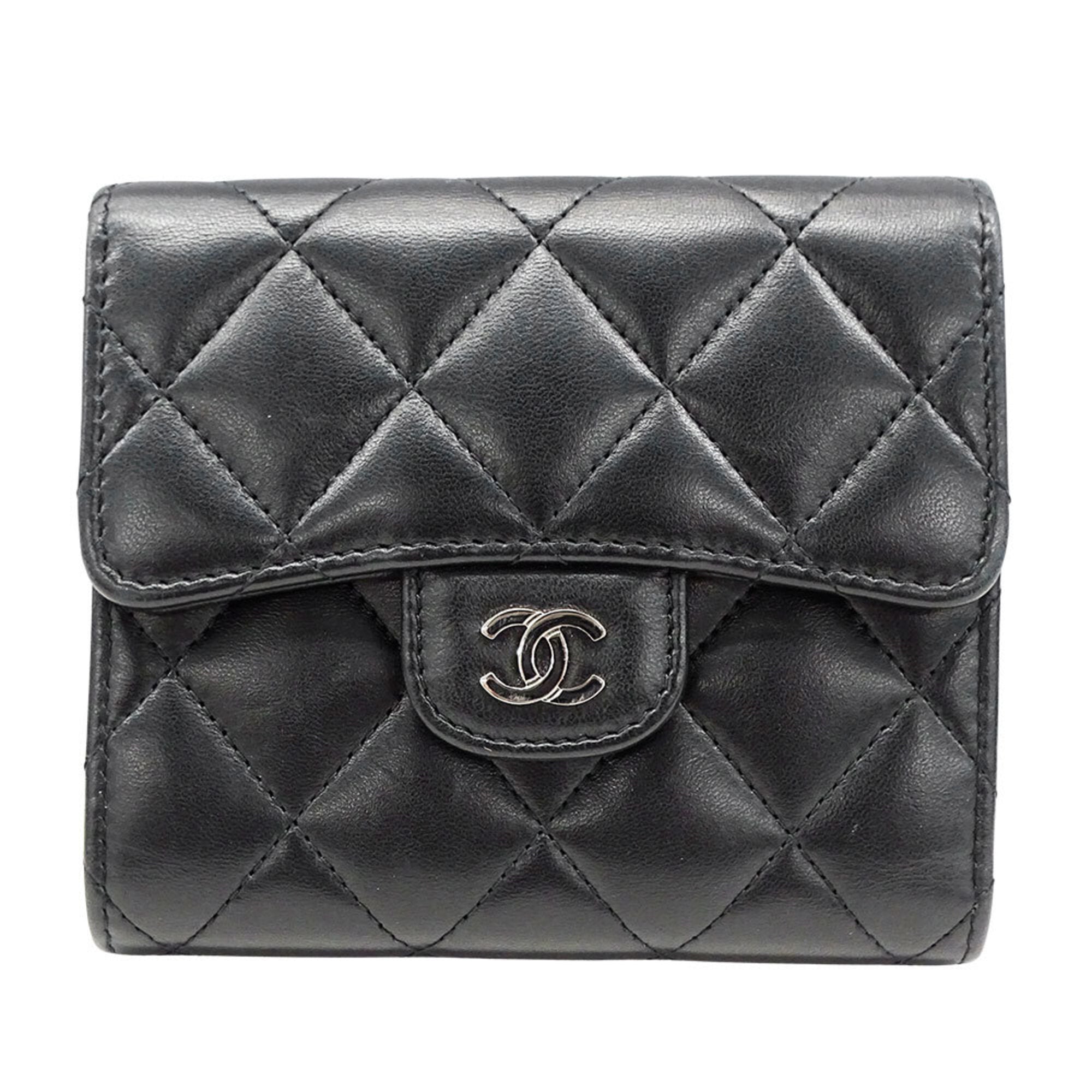 Chanel Black Wallet (Tri-Fold) (Pre-Owned)