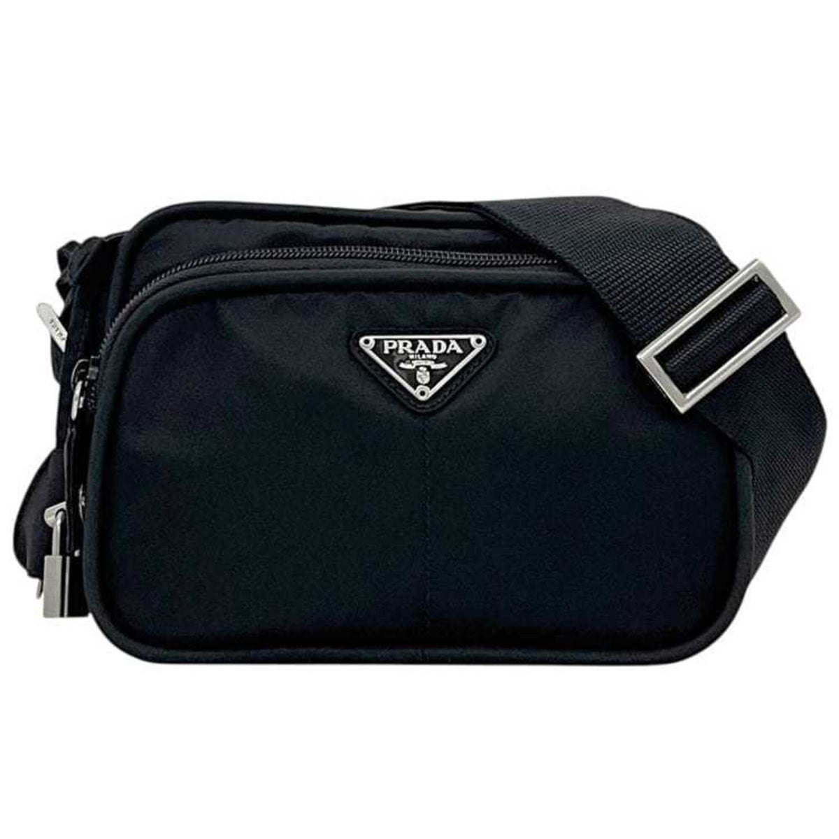Prada Black Nero Nylon Shoulder Bag (Pre-Owned)