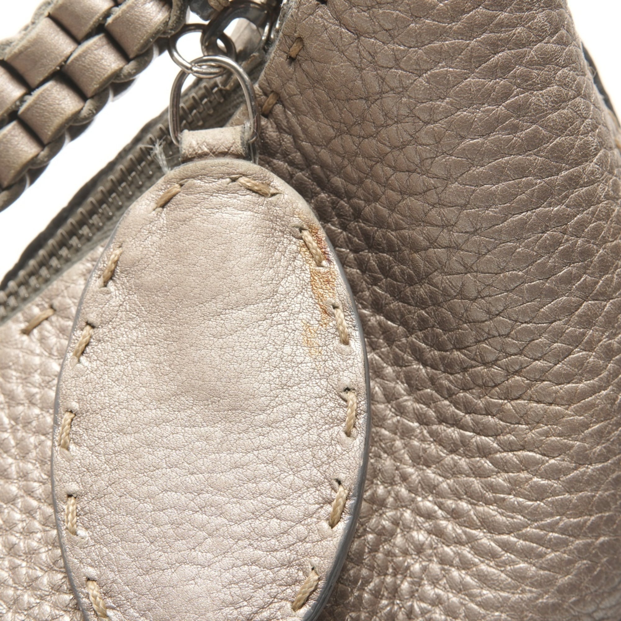 Fendi Selleria Silver Shoulder Bag (Pre-Owned)