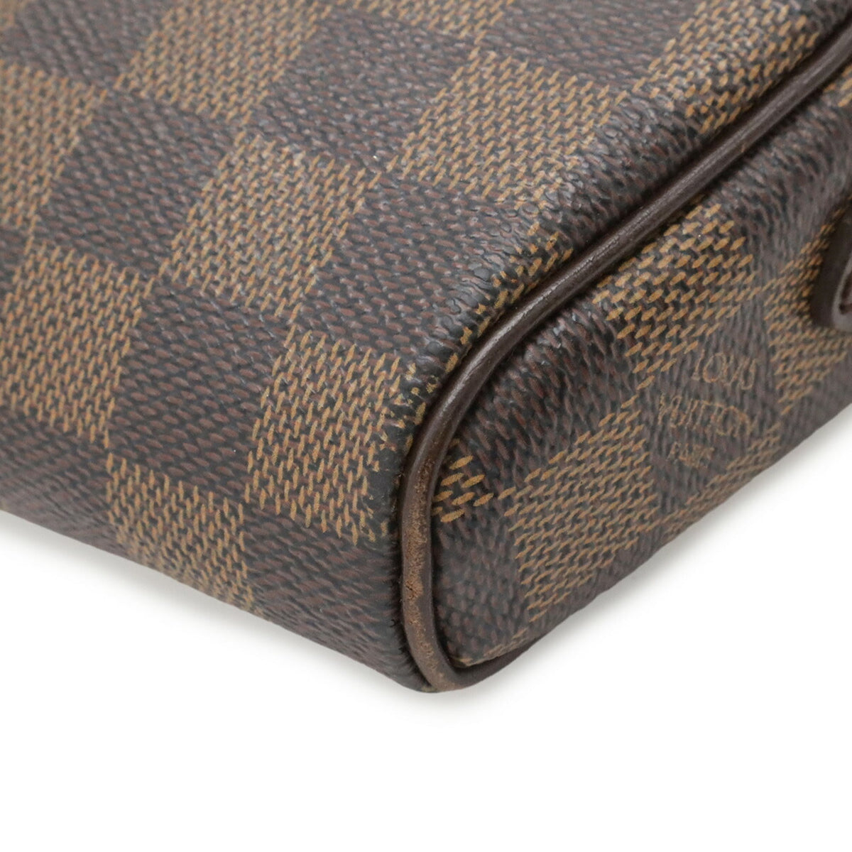 Louis Vuitton Damier Brown Pvc Pochette Shoulder Bag (Pre-Owned)