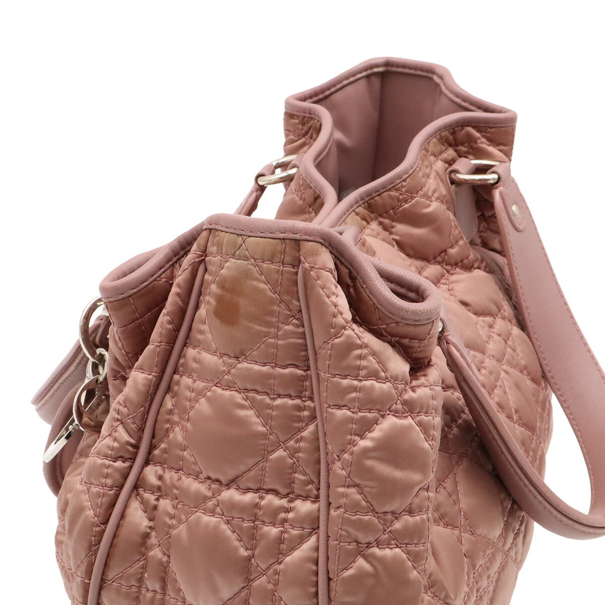 Christian Dior Pink Nylon Handbag Tote Bag (Pre-Owned)