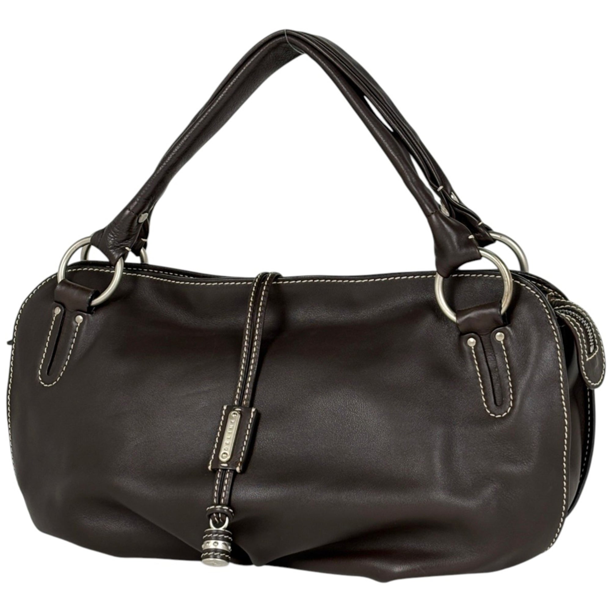 Celine Dark Brown Leather Handbag (Pre-Owned)