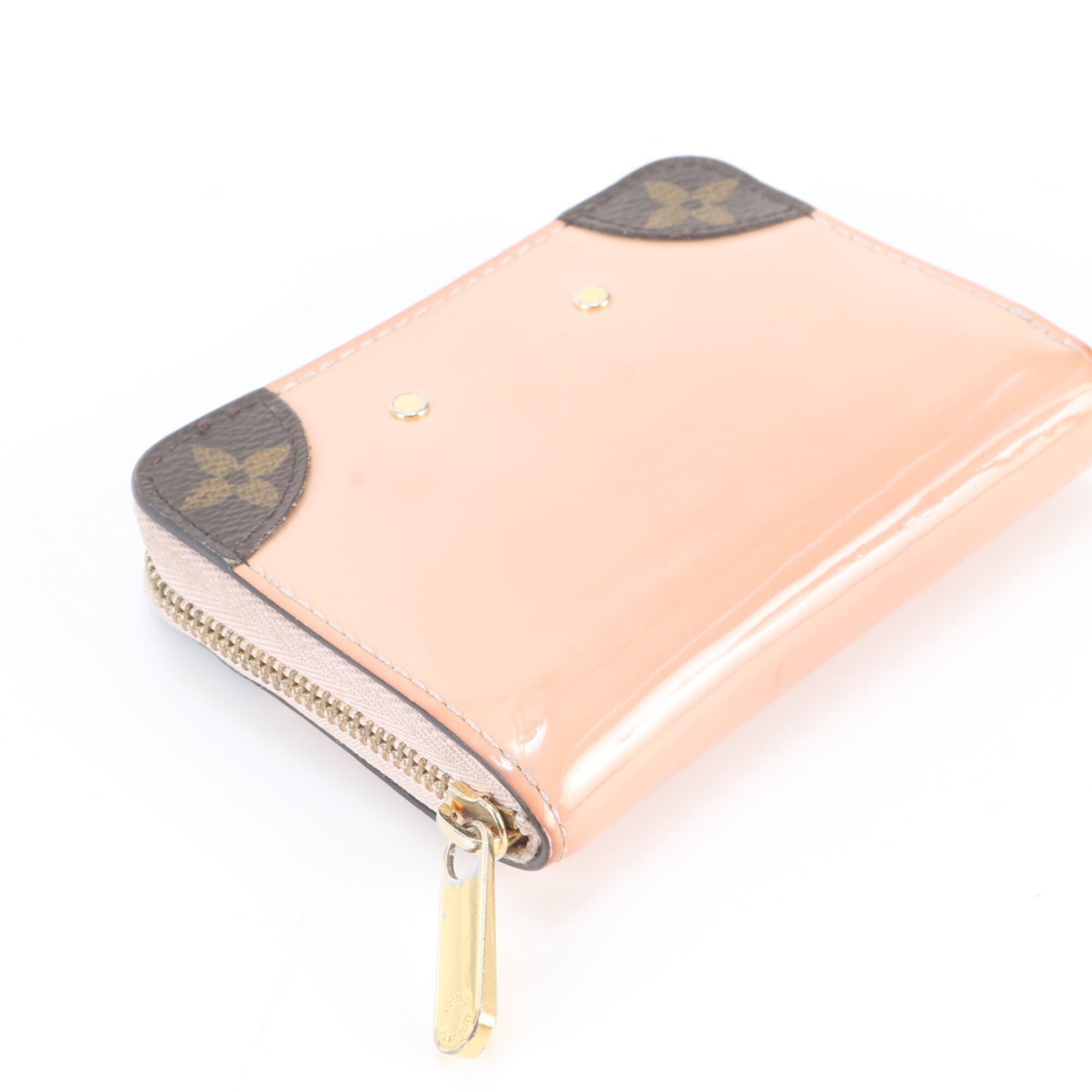 Louis Vuitton Rose Ballerine Leather Coated Canvas Coin Purse/Coin Case (Pre-Owned)