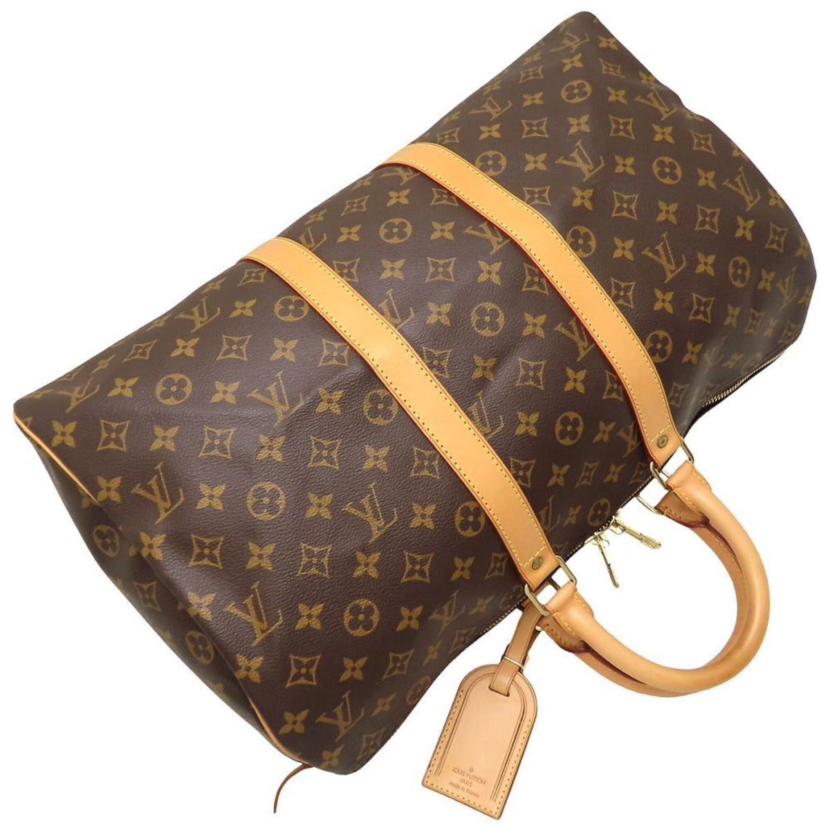 Louis Vuitton Brown Monogram Canvas Boston Bag (Pre-Owned)