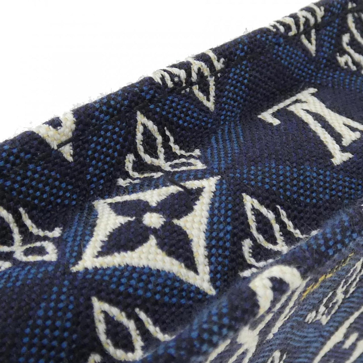 Louis Vuitton Blue Navy Jacquard Handbag (Pre-Owned)