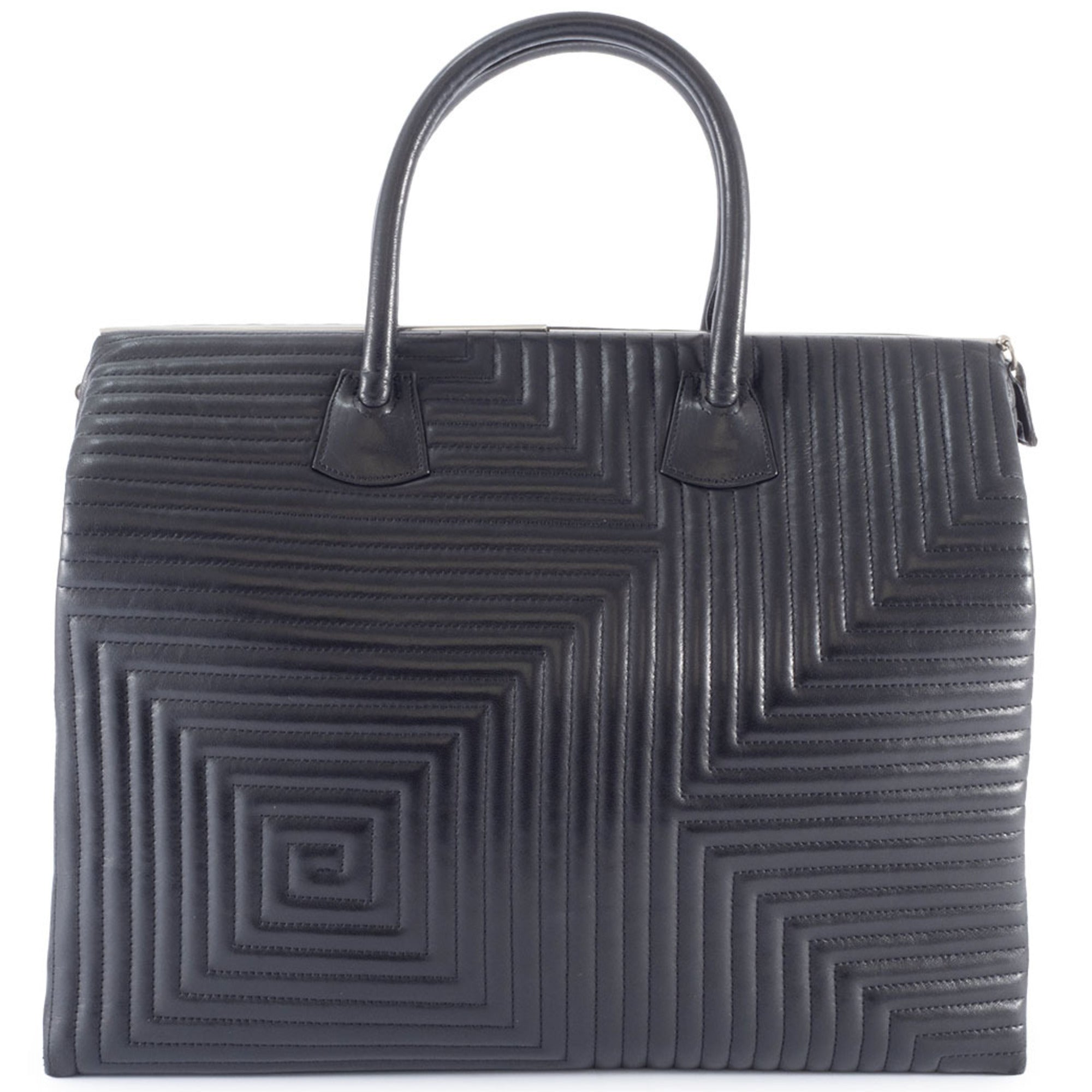Bally Black Leather Handbag (Pre-Owned)