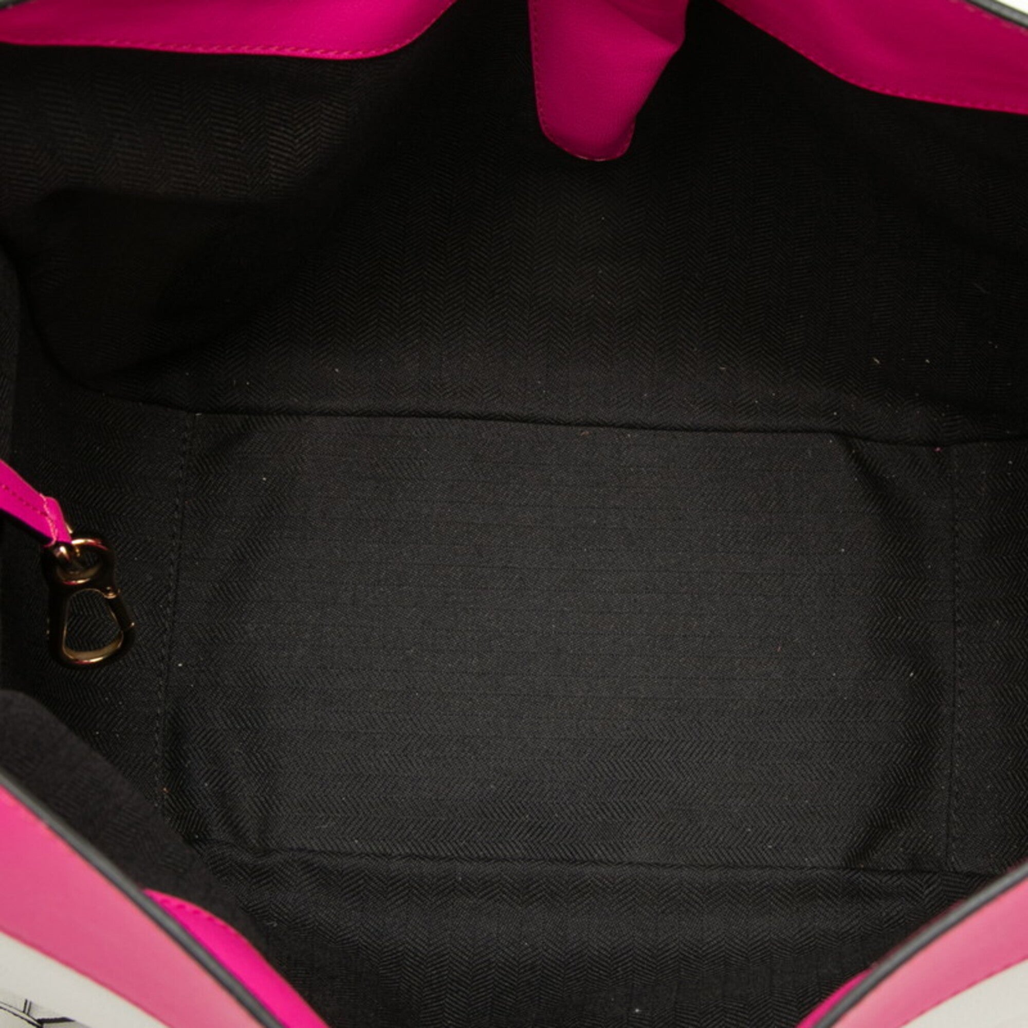 Loewe Pink White Leather Handbag Shoulder Bag (Pre-Owned)