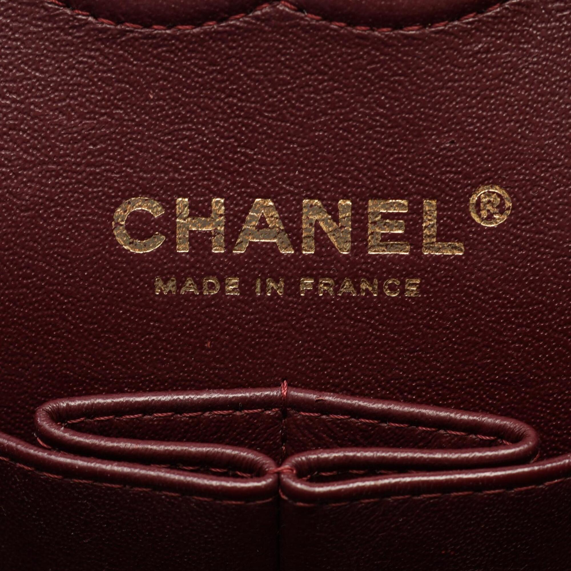 Chanel Black Grained Calfskin Handbag Shoulder Bag (Pre-Owned)
