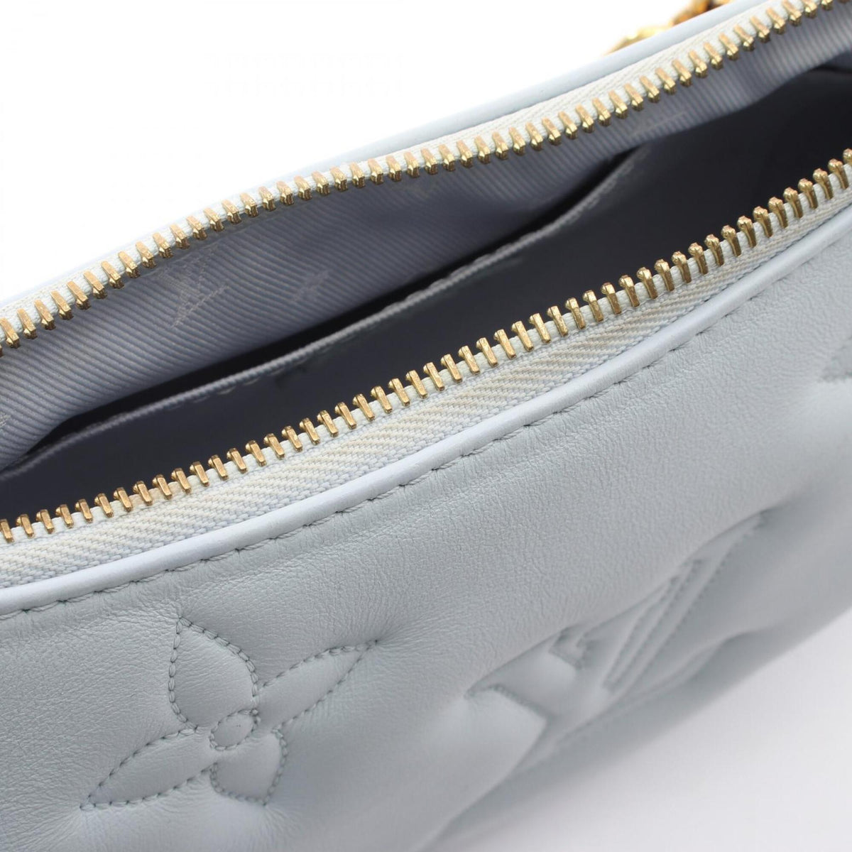 Louis Vuitton Blue Leather Handbag Shoulder Bag (Pre-Owned)