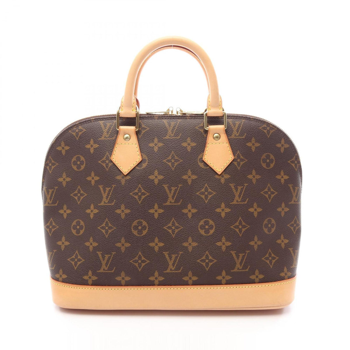 Louis Vuitton Brown Monogram Leather Handbag (Pre-Owned)