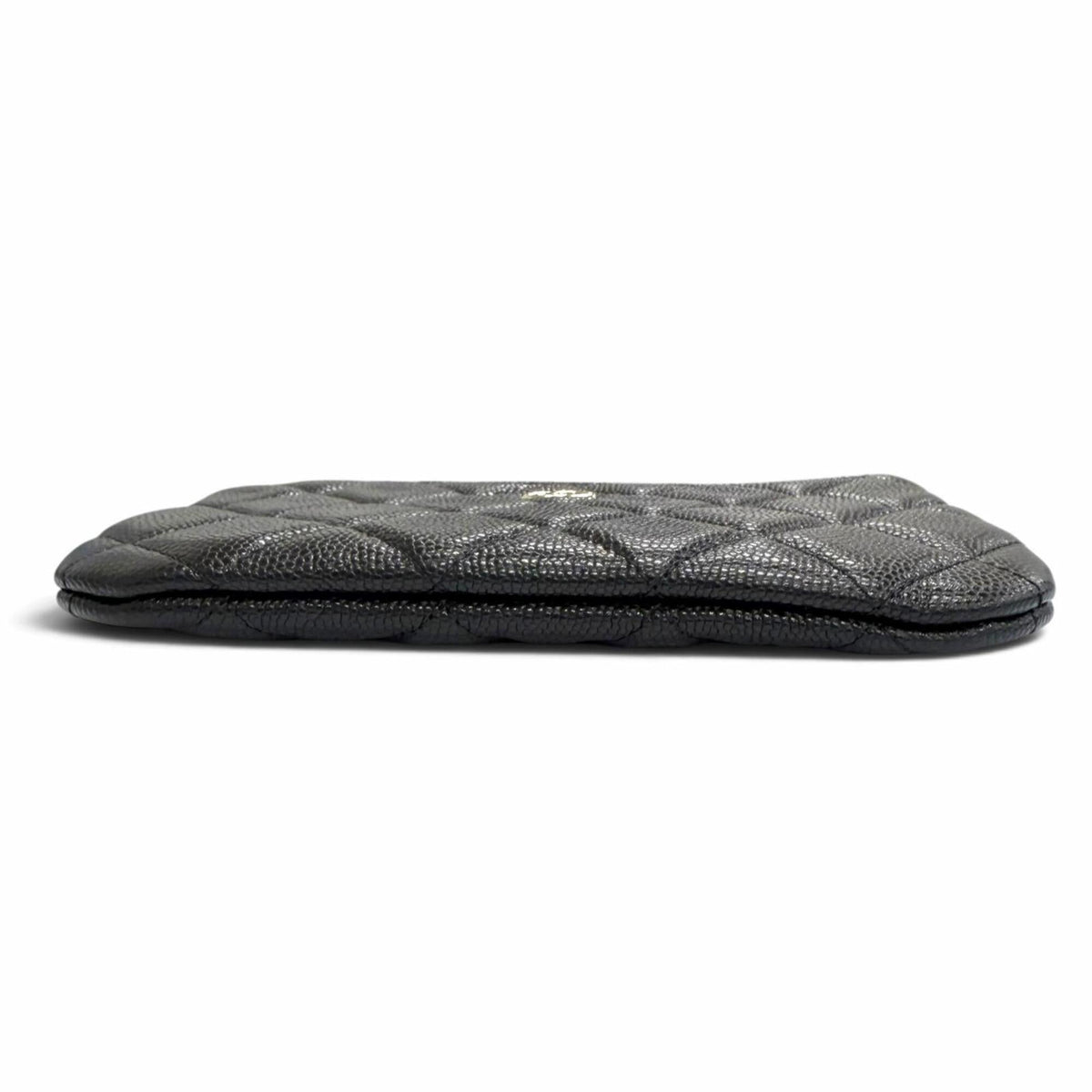 Chanel Black Grained Calfskin Pouch (Pre-Owned)
