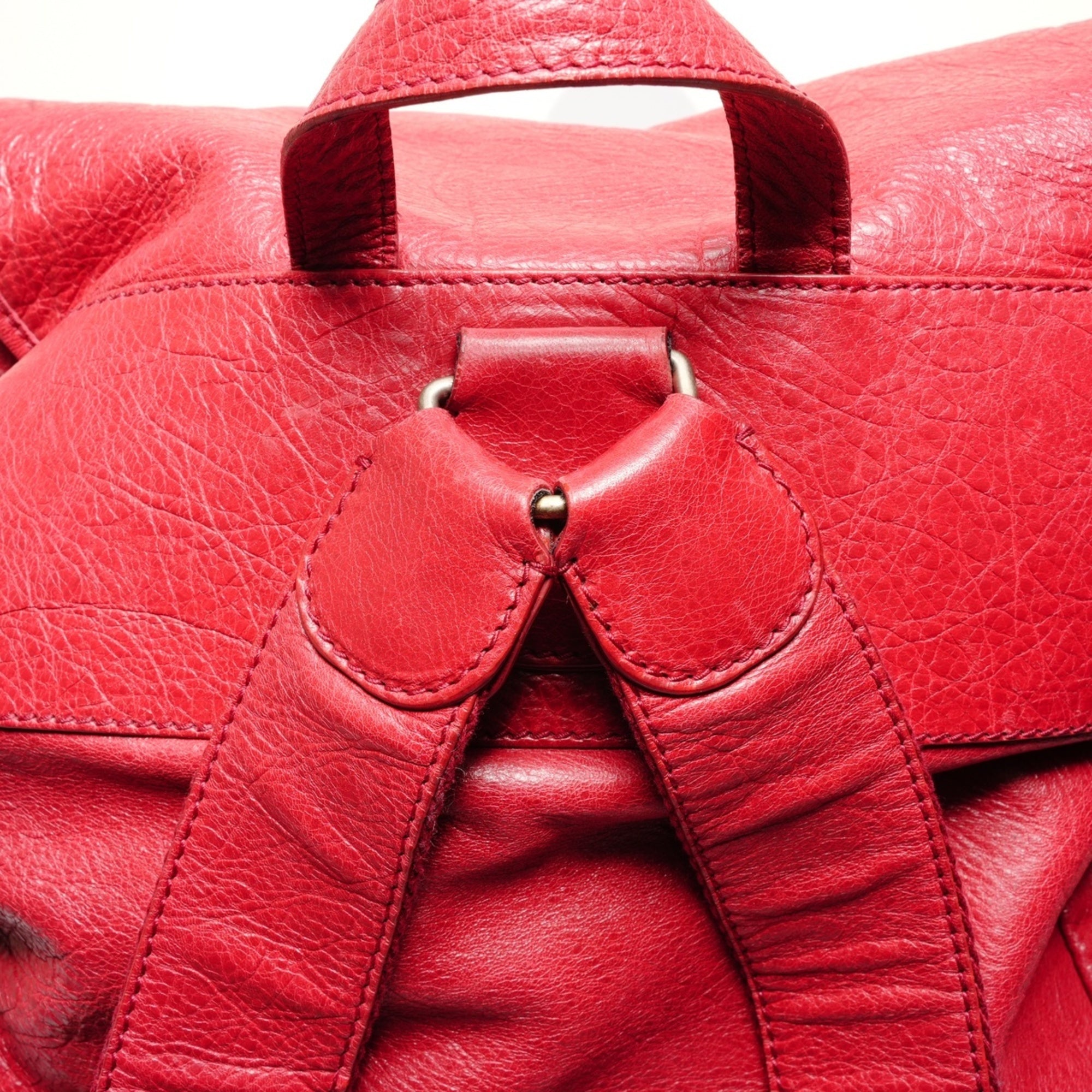 Balenciaga Red Color Backpack (Pre-Owned)