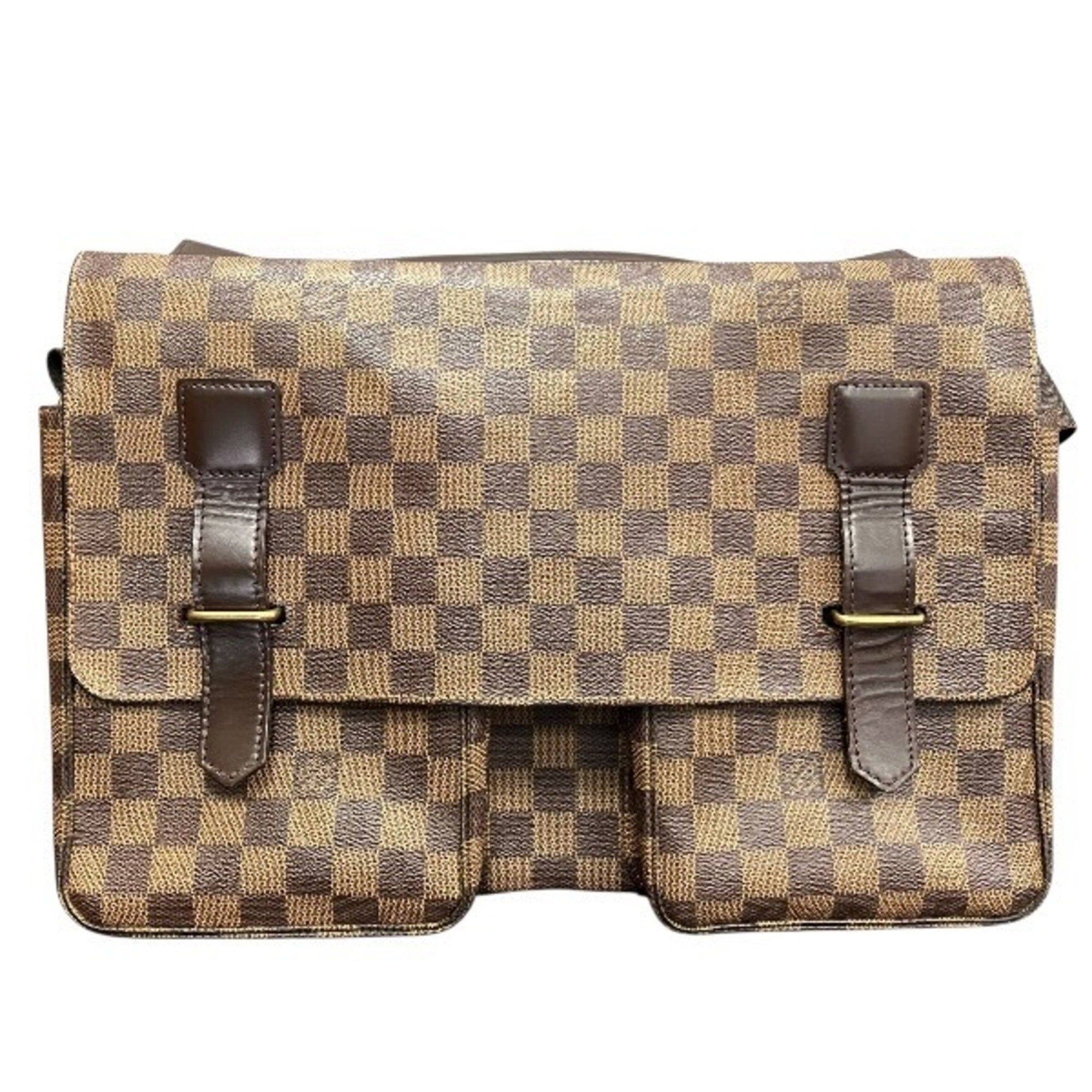 Louis Vuitton Brown Handbag Shoulder Bag (Pre-Owned)