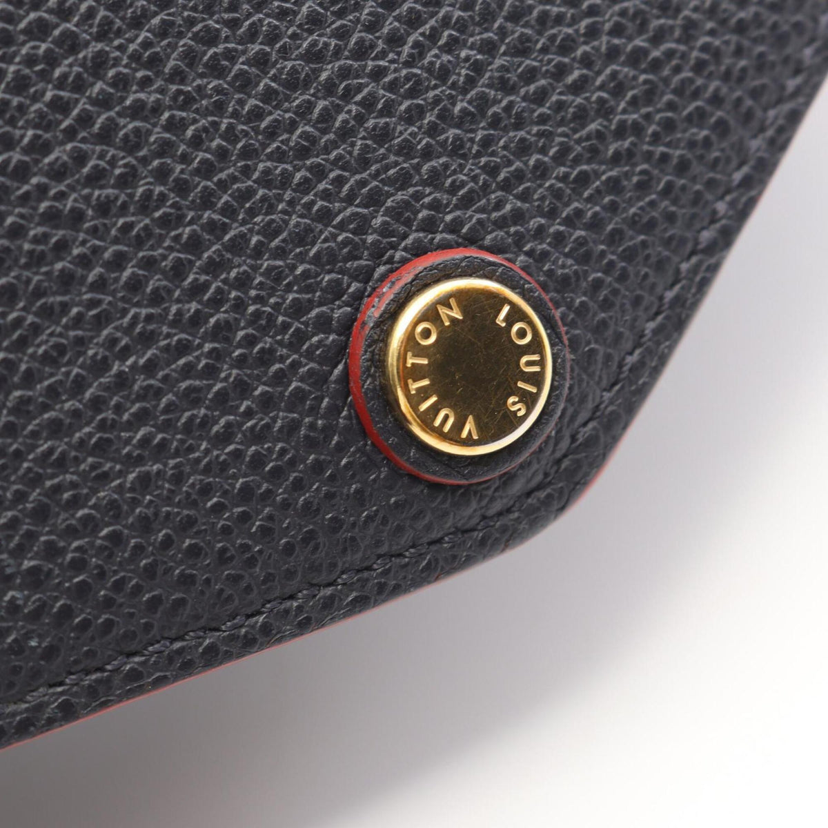 Louis Vuitton Marine Rouge Navy Monogram Empreinte Leather Long Wallet (Bi-Fold) (Pre-Owned)