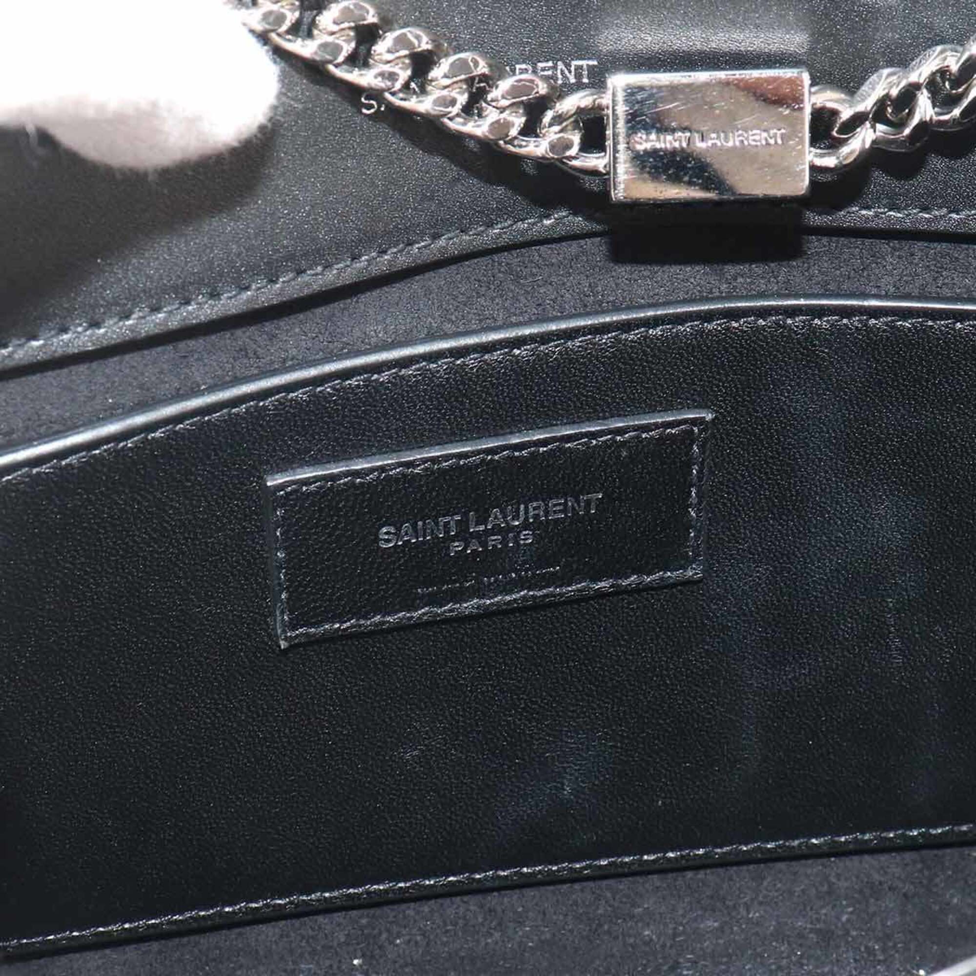Saint Laurent Black Leather Handbag Shoulder Bag (Pre-Owned)