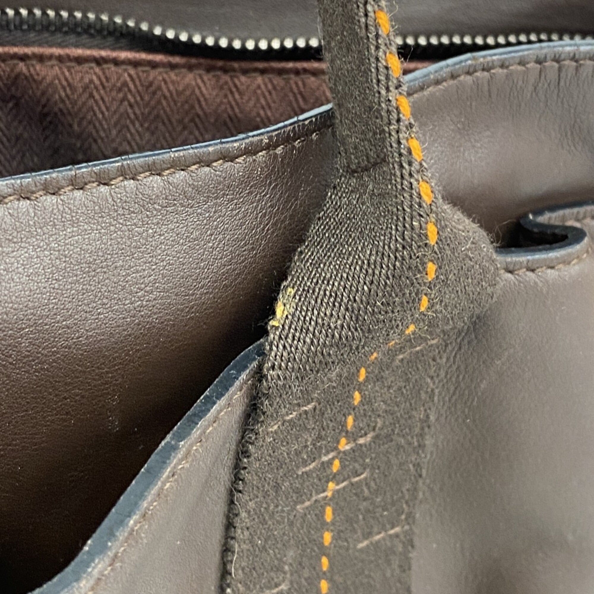 Hermes Brown Leather Handbag (Pre-Owned)
