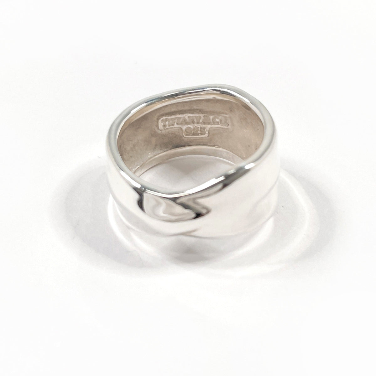 Tiffany Silver Silver 925 Band Ring (Pre-Owned)