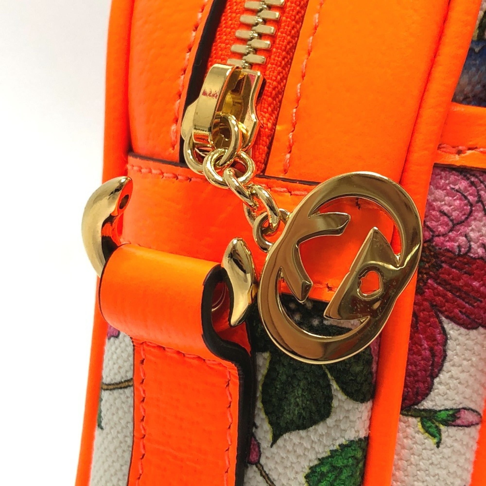 Gucci Multi-Color Canvas Leather Shoulder Bag (Pre-Owned)