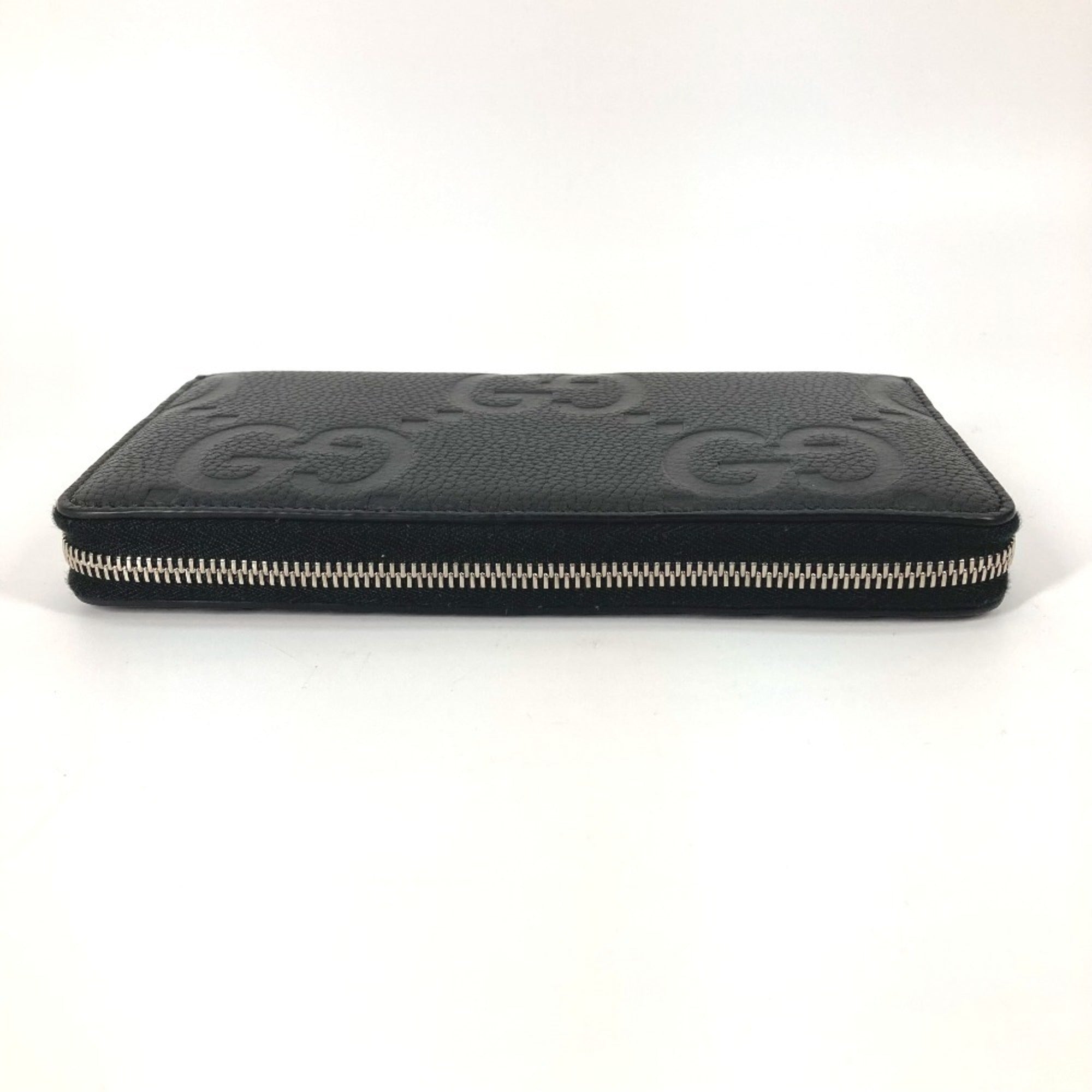 Gucci Black Leather Long Wallet (Bi-Fold) (Pre-Owned)