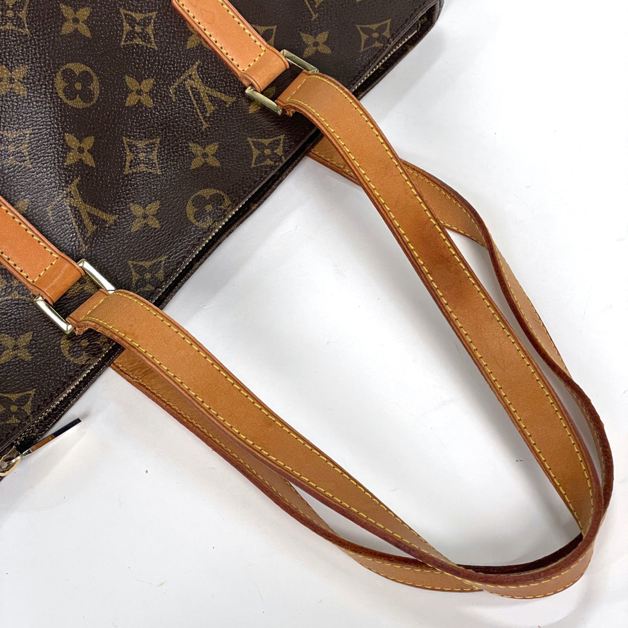 Louis Vuitton Brown Monogram Shoulder Bag Tote Bag (Pre-Owned)
