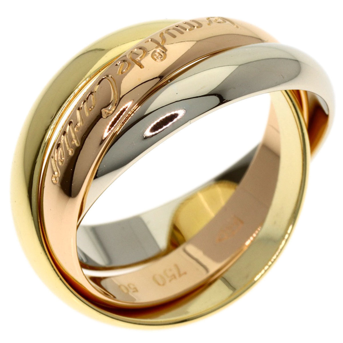 Cartier Yellow Gold (18K) Pink Gold (18K) White Gold (18K) Band Ring (Pre-Owned)