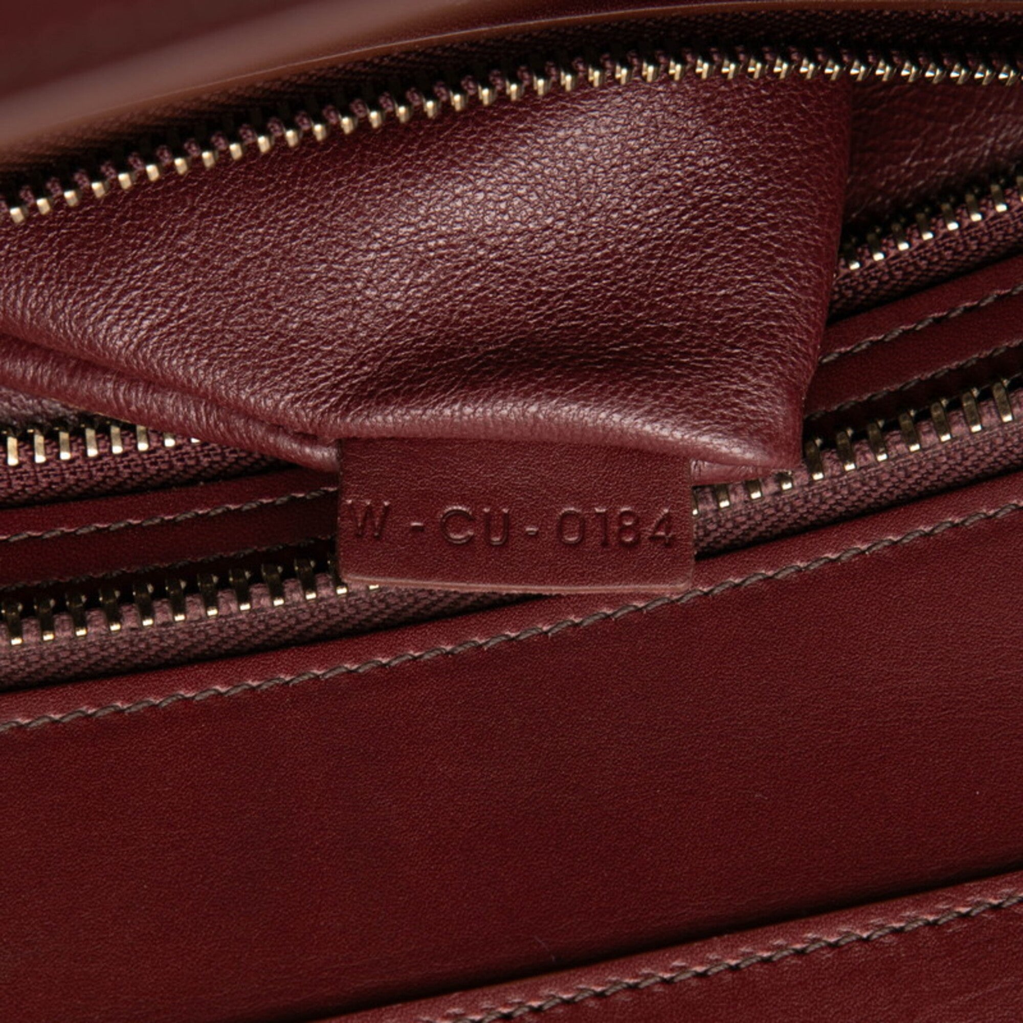 Celine Orange Red Color Wine Leather Suede Handbag (Pre-Owned)