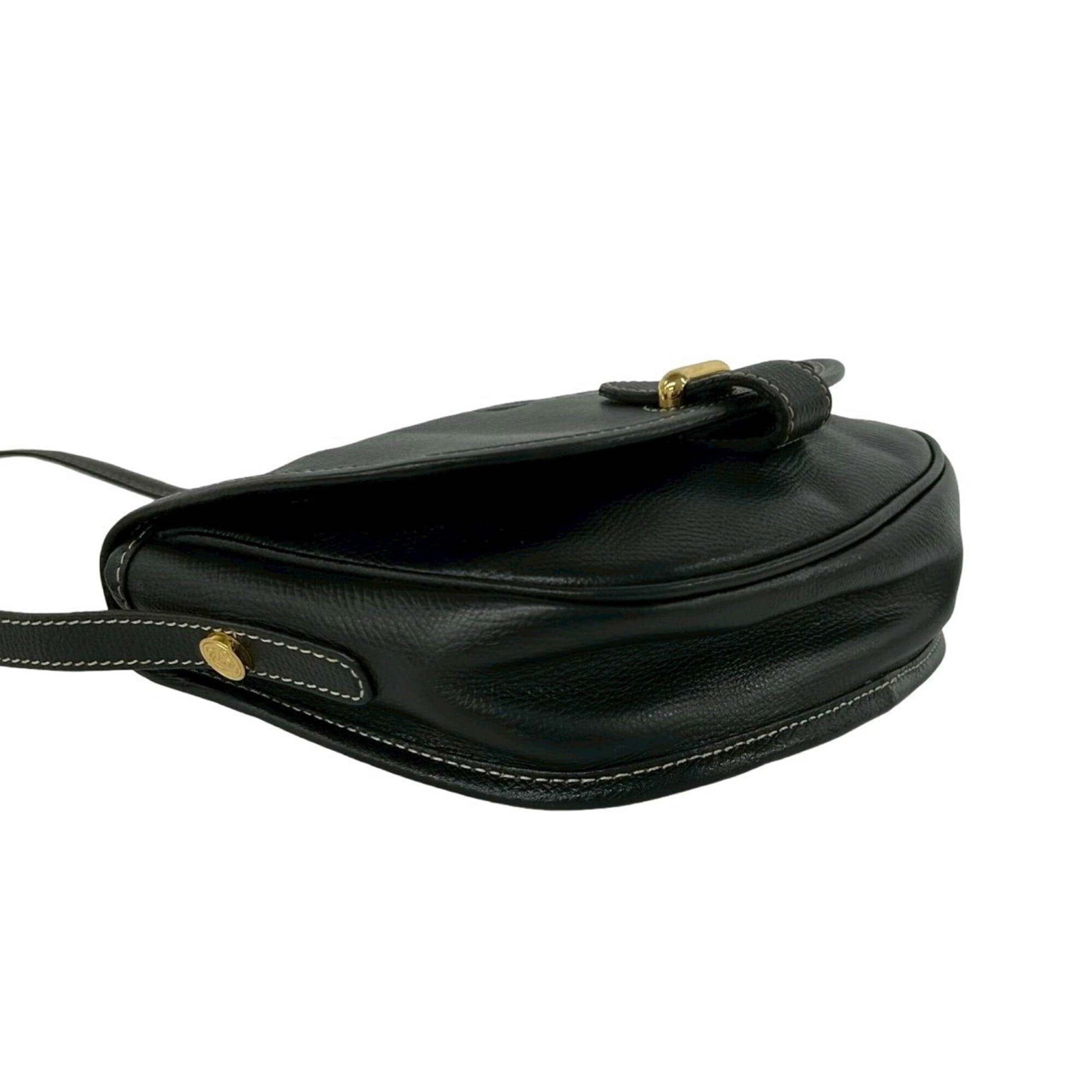 Loewe Black Leather Pochette Shoulder Bag (Pre-Owned)