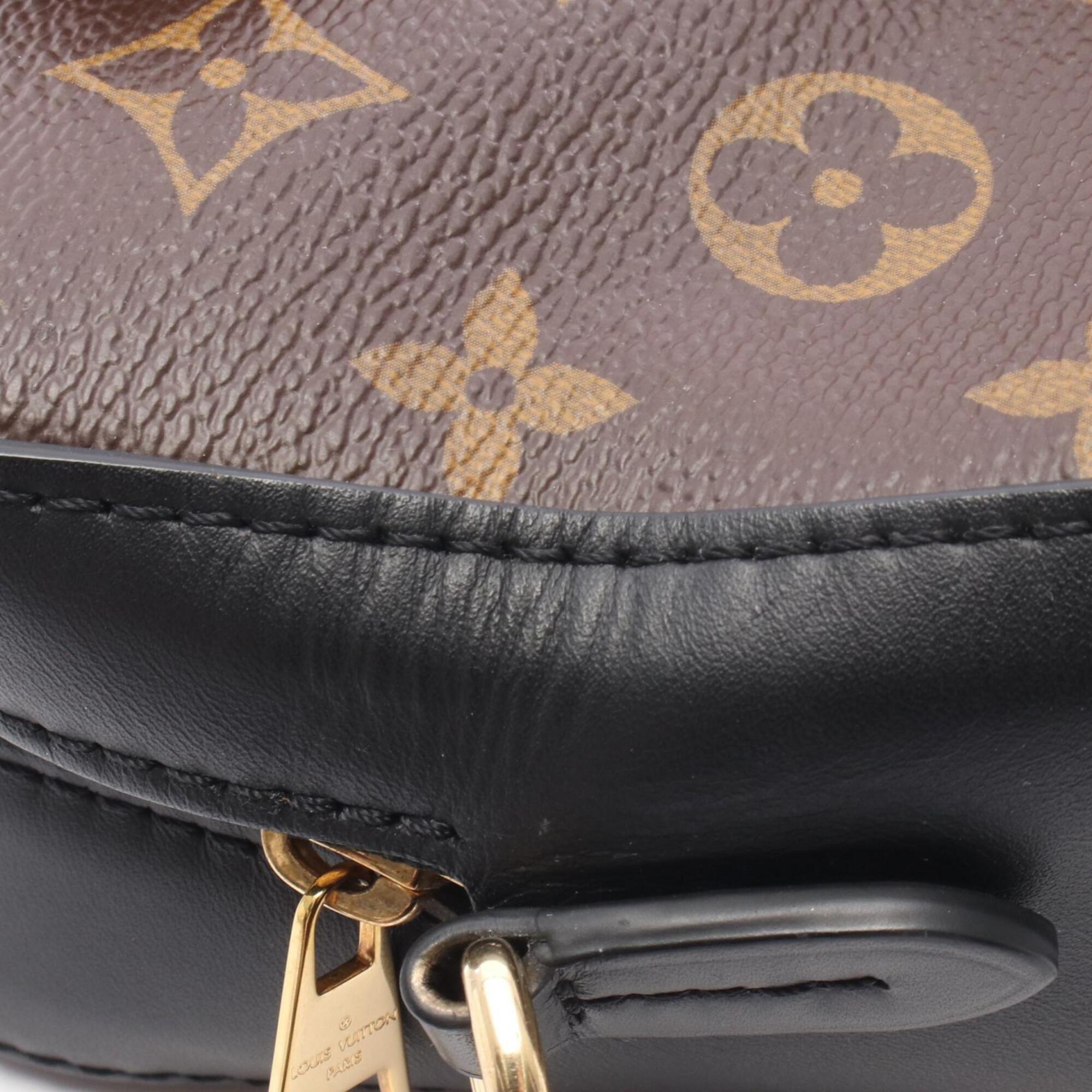 Louis Vuitton Black Brown Monogram Noir Monogram Leather Handbag Shoulder Bag (Pre-Owned)