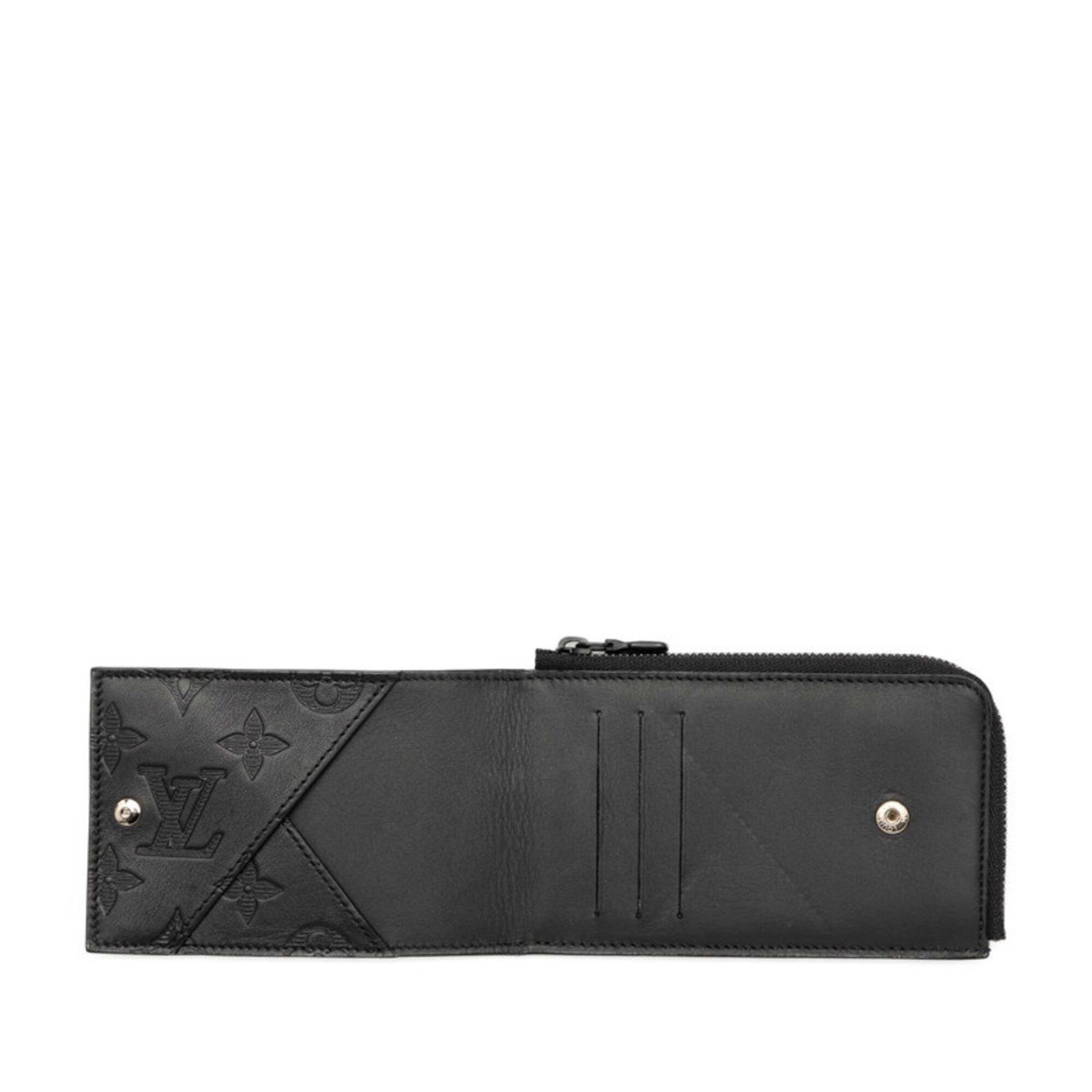 Louis Vuitton Black Noir Leather Wallet (Bi-Fold) (Pre-Owned)