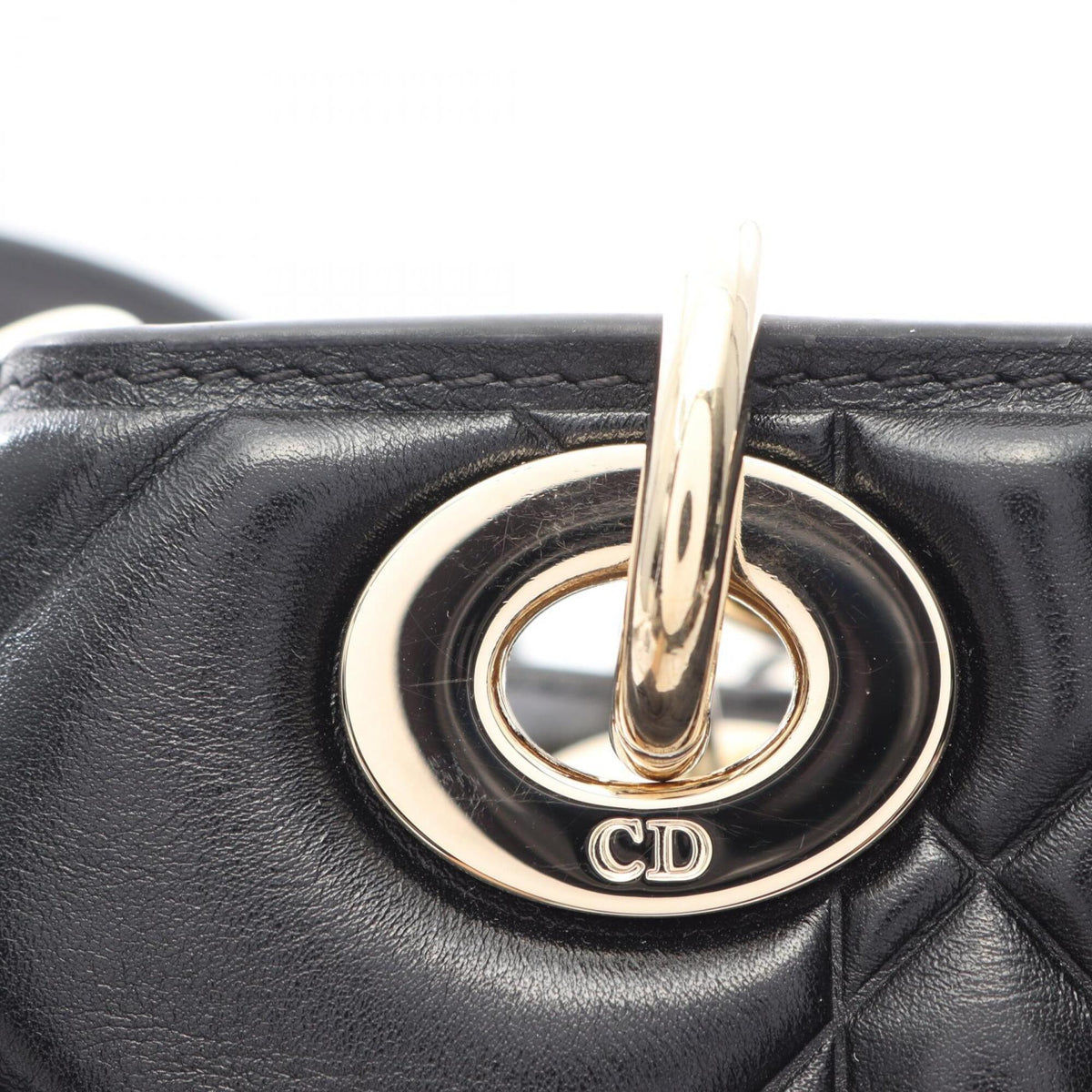 Christian Dior Black Leather Handbag (Pre-Owned)
