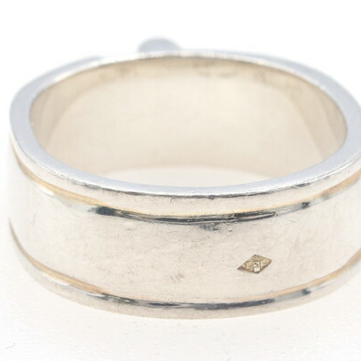 Hermes Sterling Silver 925 Band Ring (Pre-Owned)