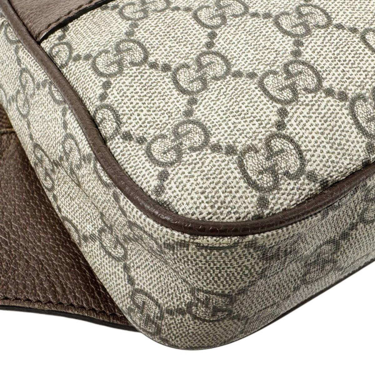 Gucci Brown Gg Supreme Leather Fanny Pack (Pre-Owned)