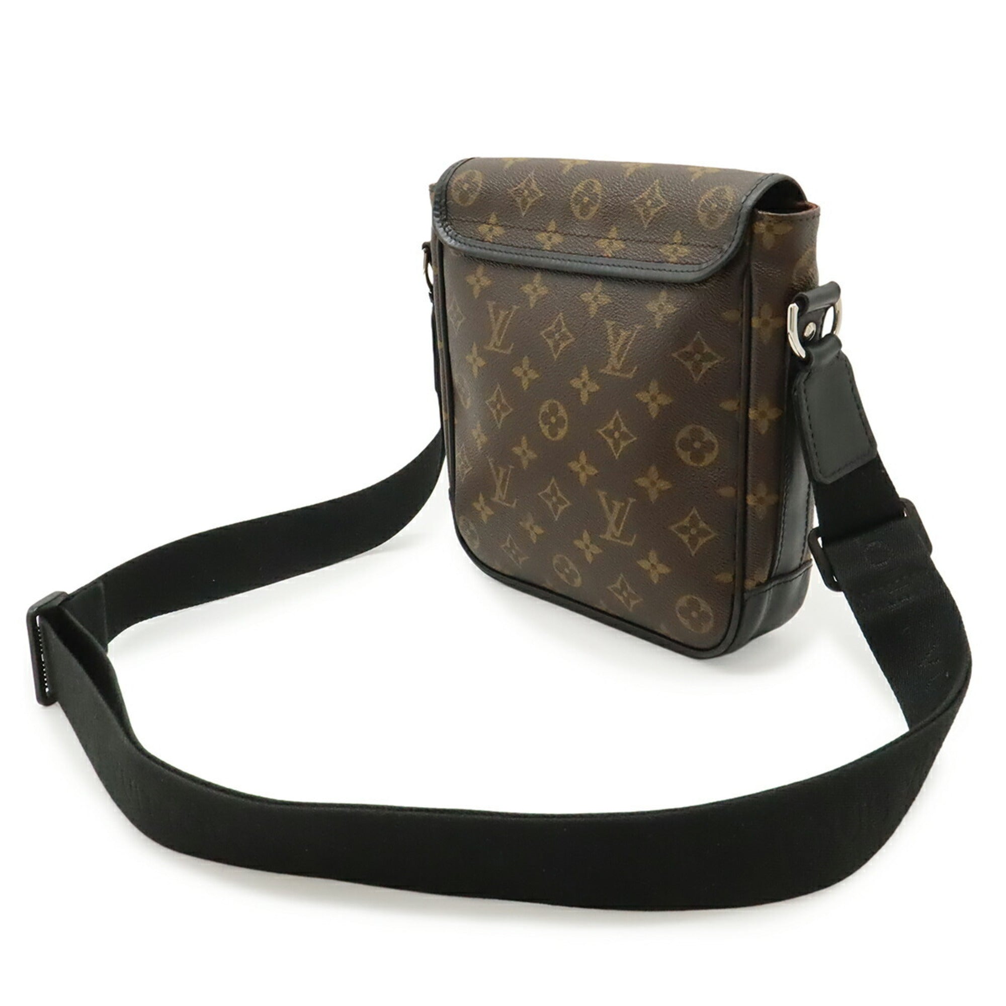 Louis Vuitton Monogram Black Brown Monogram Leather Shoulder Bag (Pre-Owned)