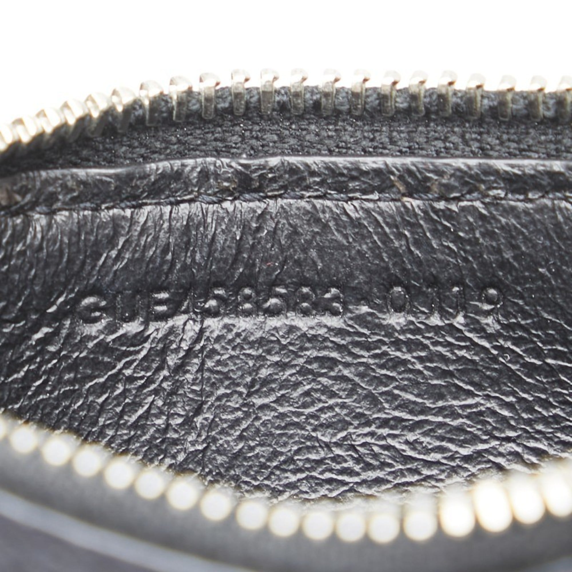 Saint Laurent Black Leather Coin Purse/Coin Case (Pre-Owned)