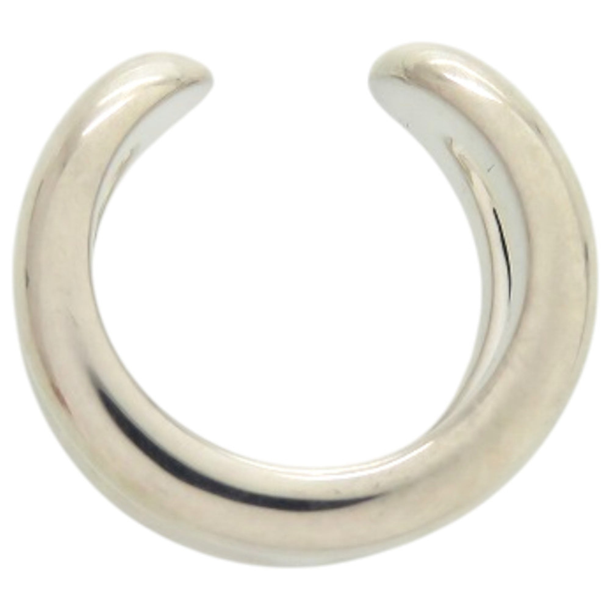 Hermes Silver Silver 925 Band Ring (Pre-Owned)