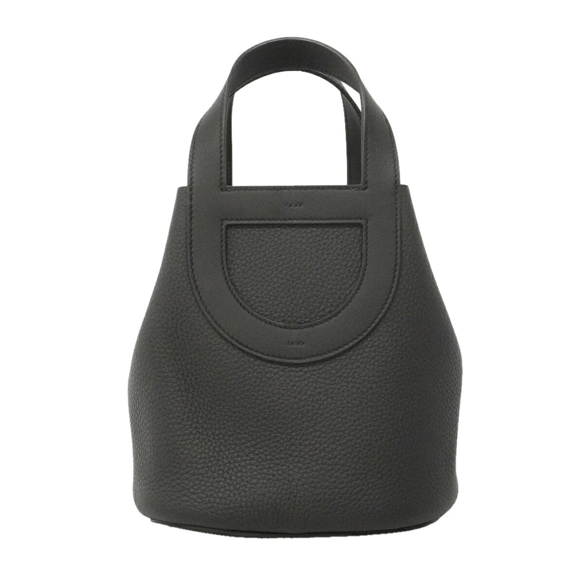 Hermes Black Taurillon Clemence Leather Swift Leather Handbag (Pre-Owned)