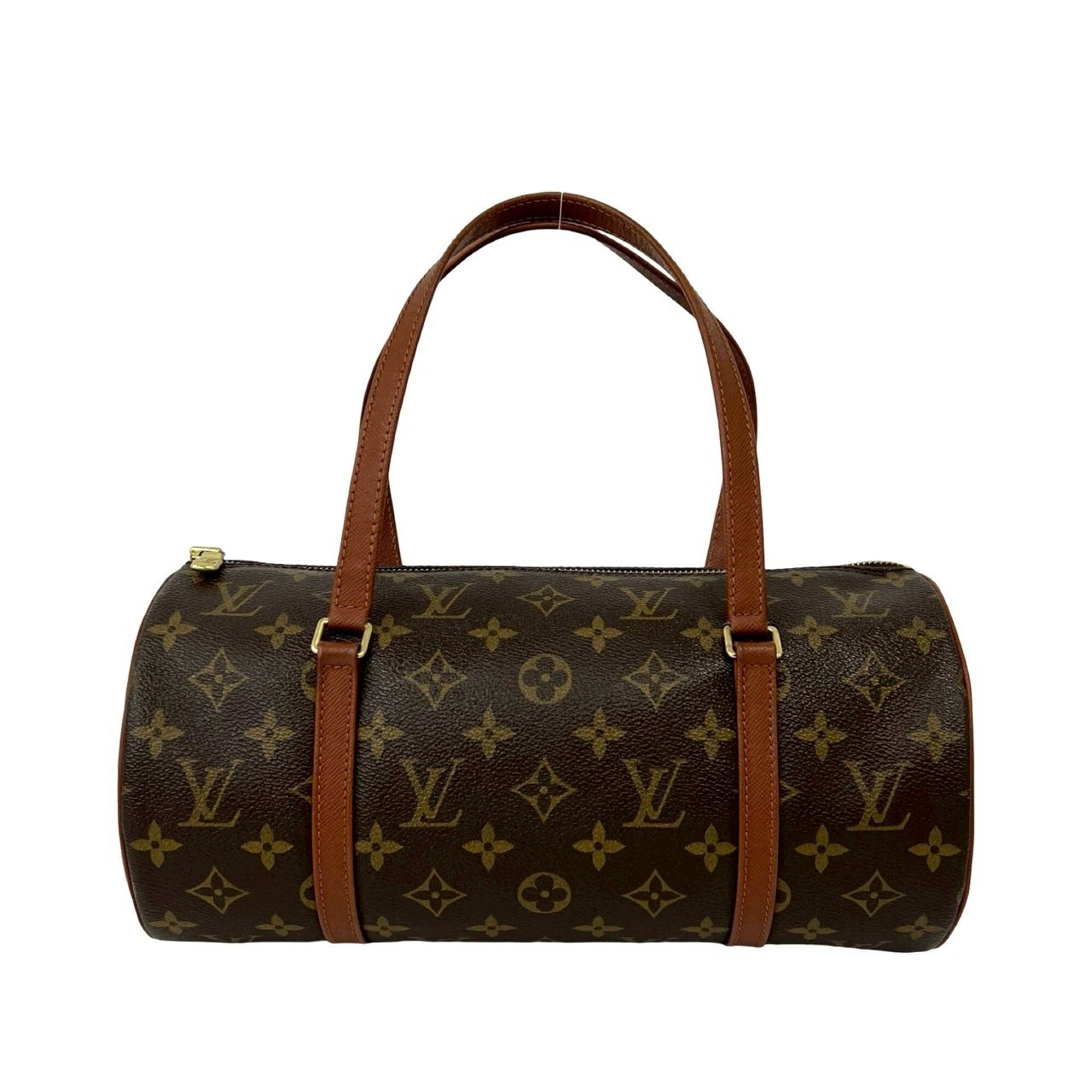 Louis Vuitton Brown Pvc Leather Boston Bag Handbag (Pre-Owned)