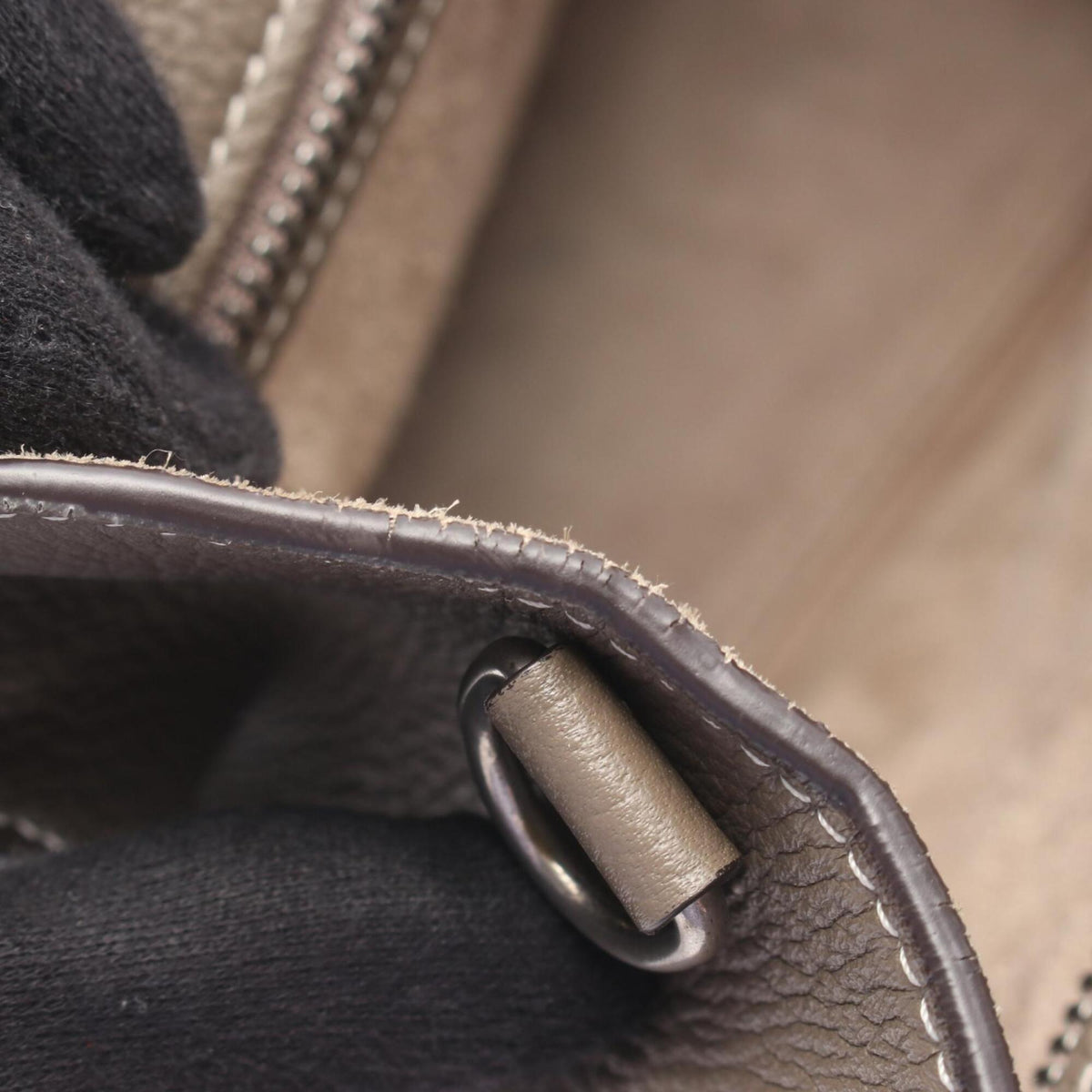 Celine Gray Leather Handbag (Pre-Owned)
